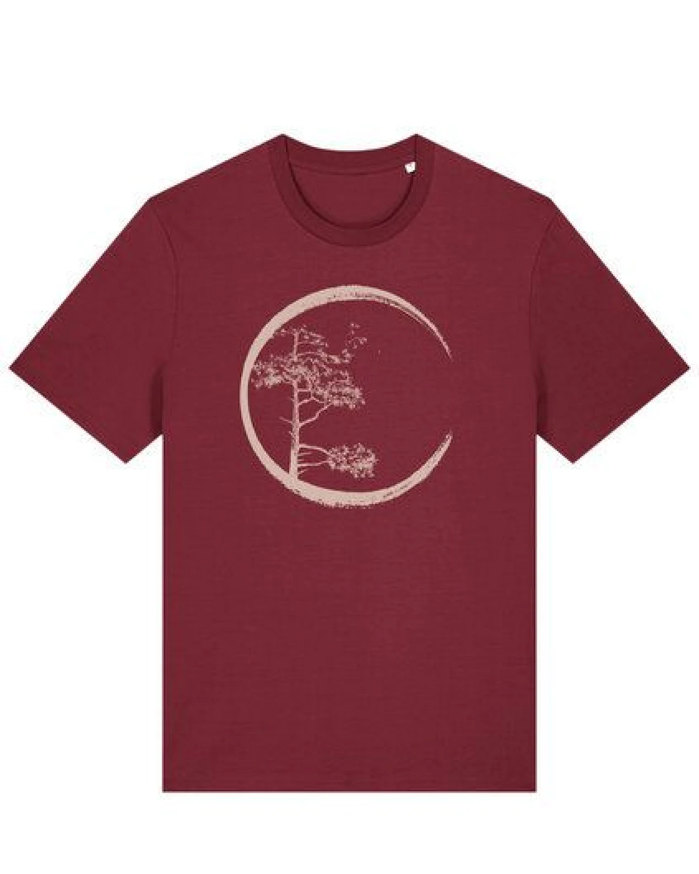 Life-Tree Fairwear Organic Shirt Men Circle Ocre / Natur / Burgundy – Ansicht 4