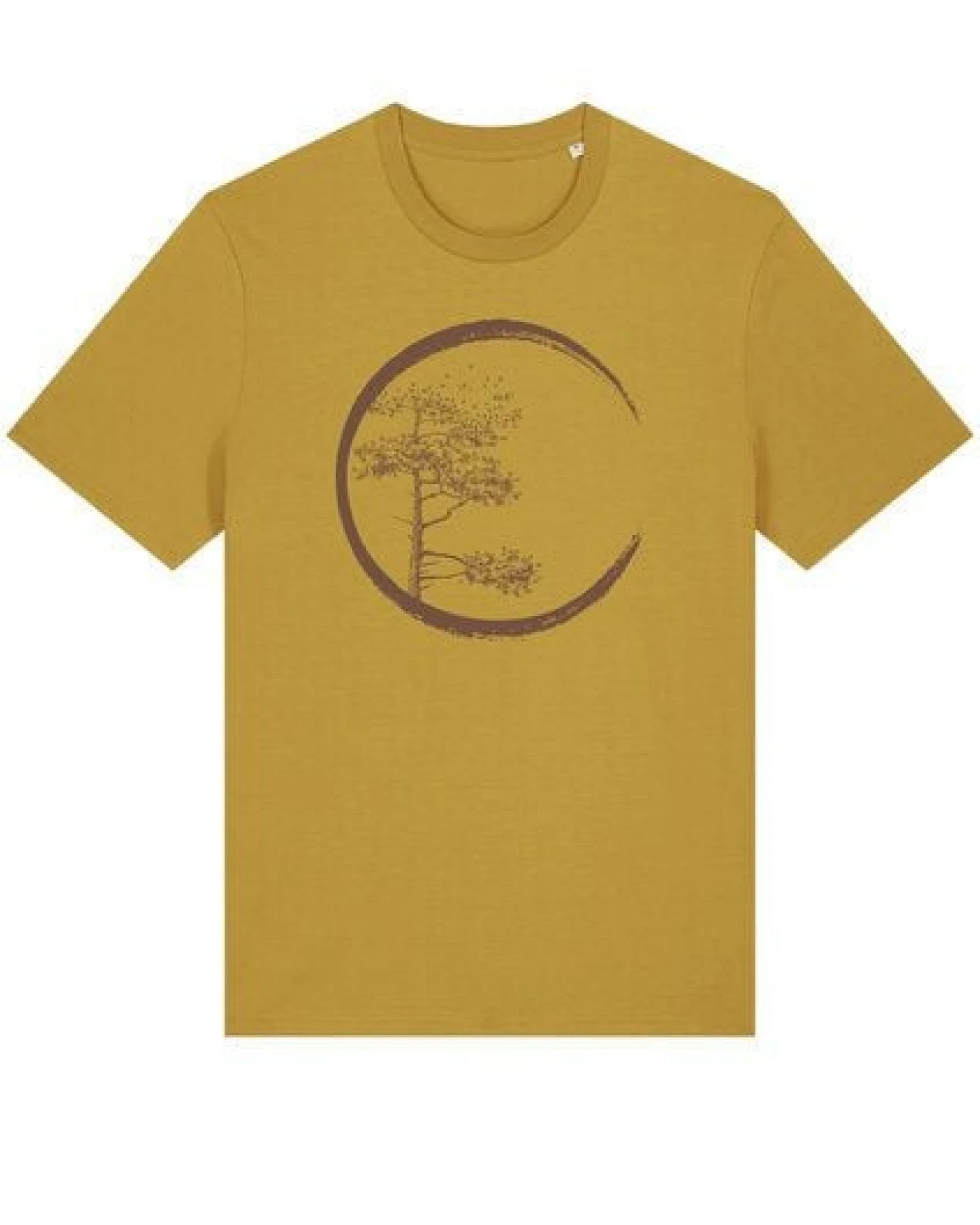 Life-Tree Organic Fairwear Shirt Men "Circle" in Burgundy / Ocre / Desert Dust – Ansicht 4
