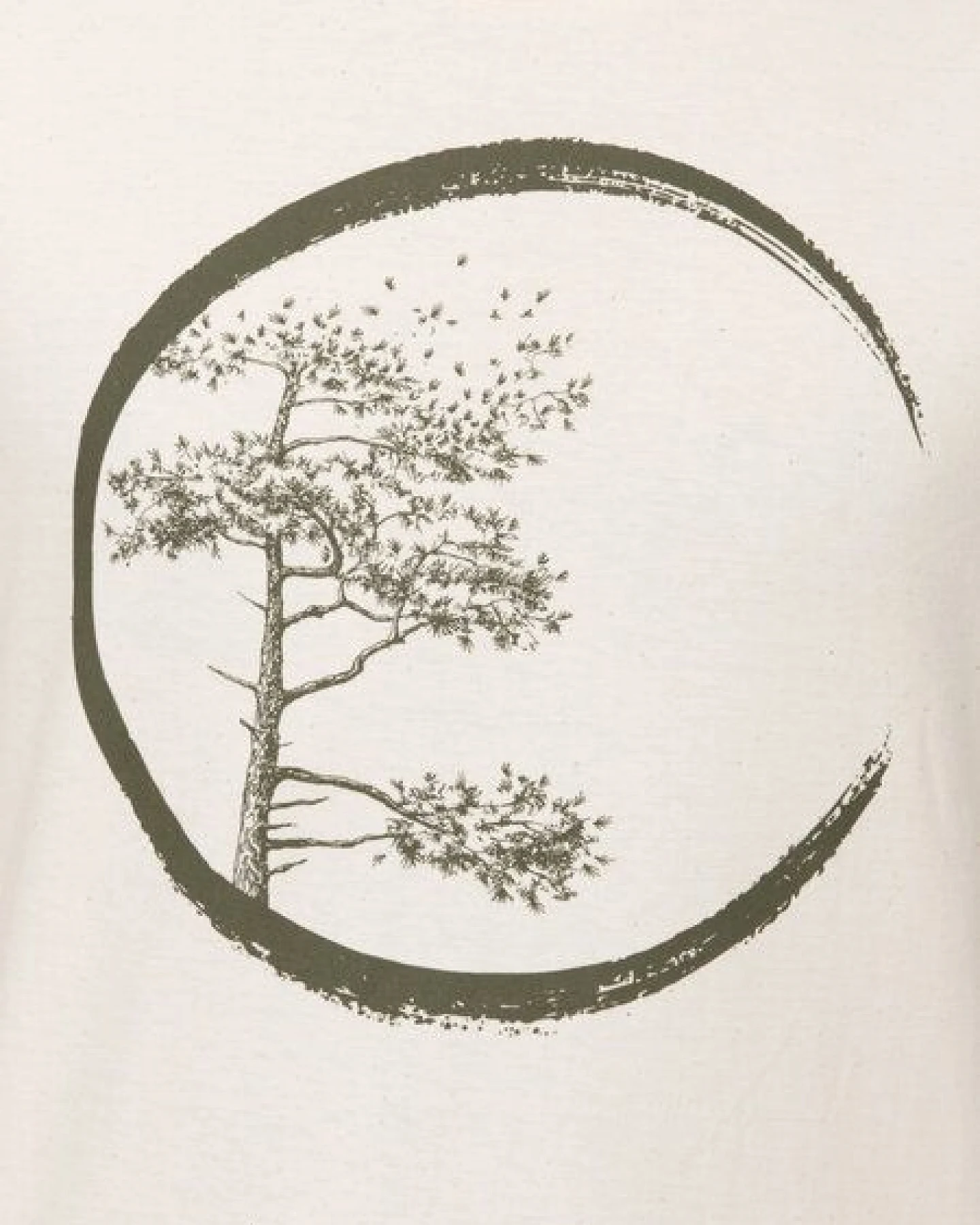 Life-Tree Organic Fairwear Shirt Men "Circle" in Burgundy / Ocre / Desert Dust – Ansicht 4