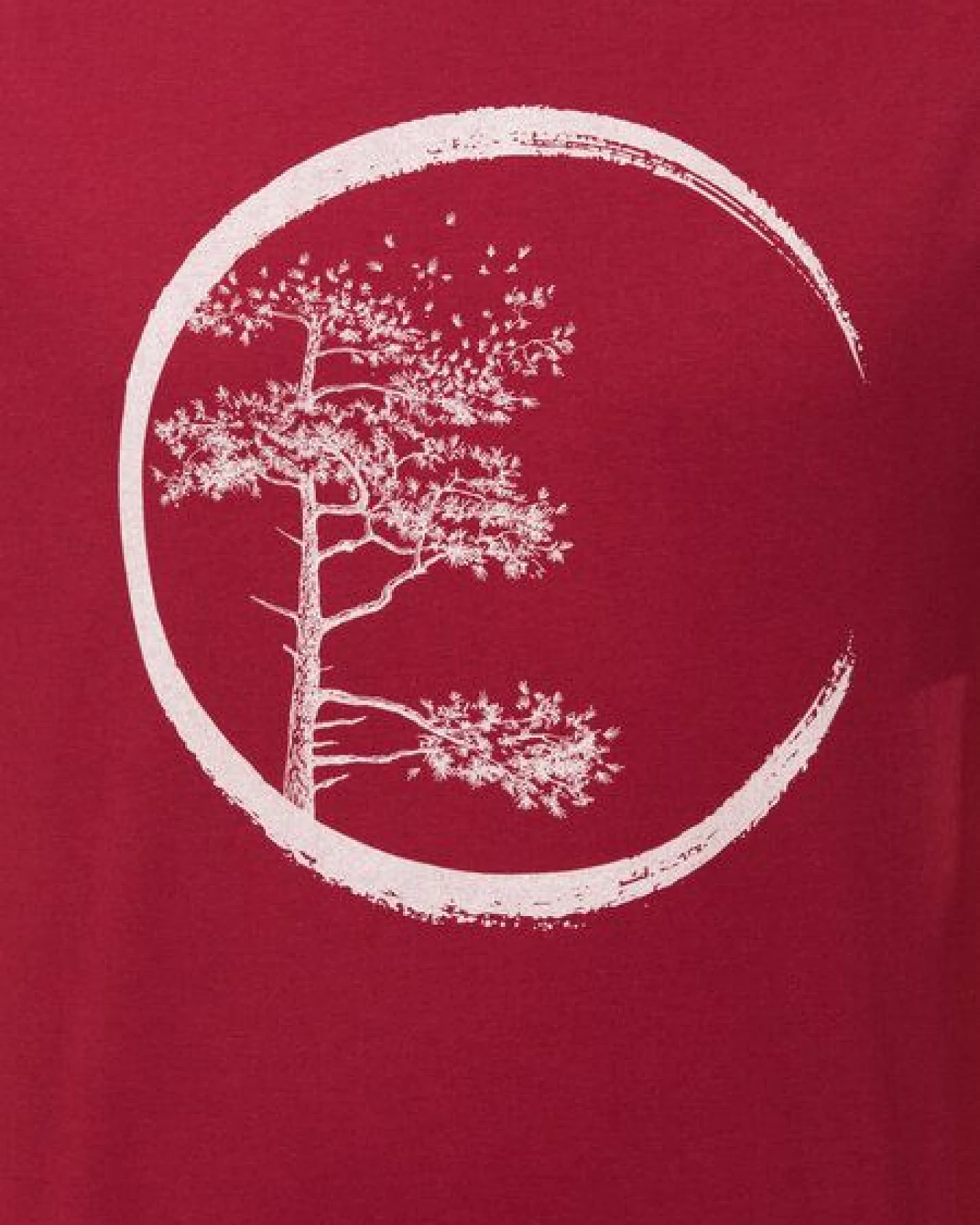 Life-Tree Organic Fairwear Shirt Men "Circle" in Burgundy / Ocre / Desert Dust – Ansicht 4