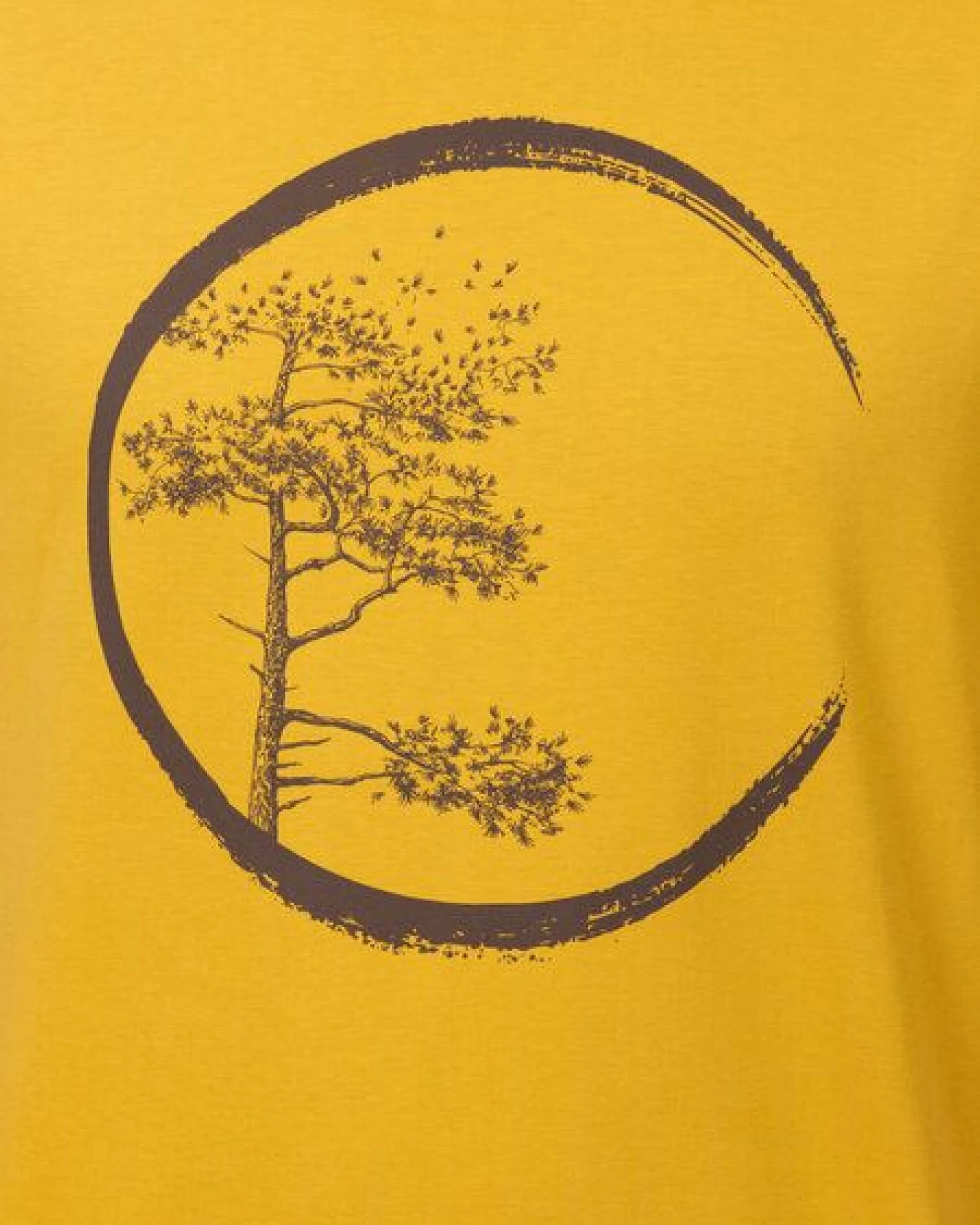 Life-Tree Organic Fairwear Shirt Men "Circle" in Burgundy / Ocre / Desert Dust – Ansicht 4