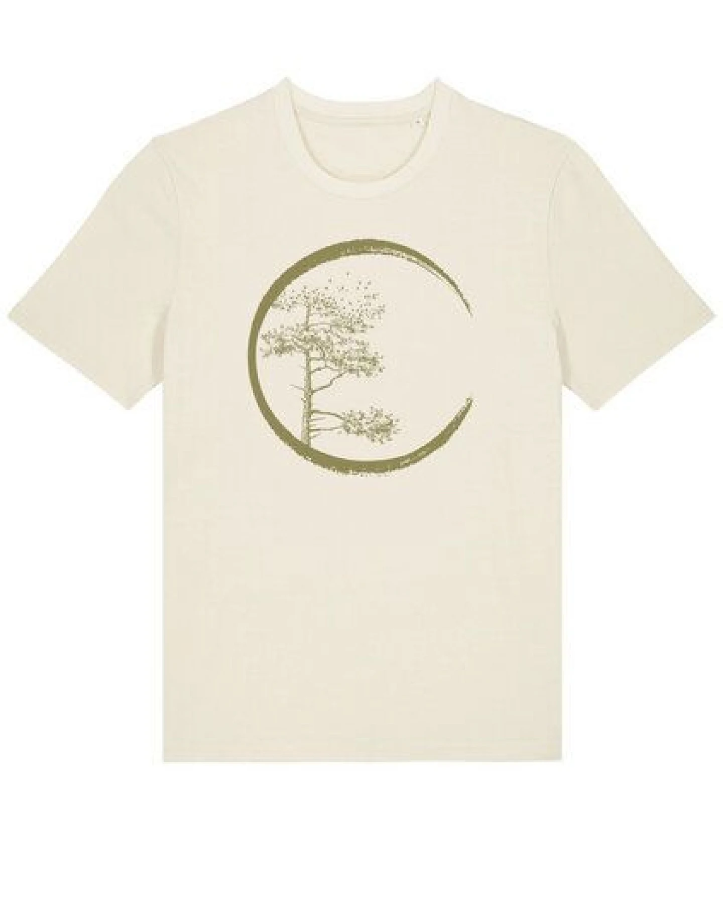 Life-Tree Fairwear Organic Shirt Men Circle Ocre / Natur / Burgundy – Ansicht 3