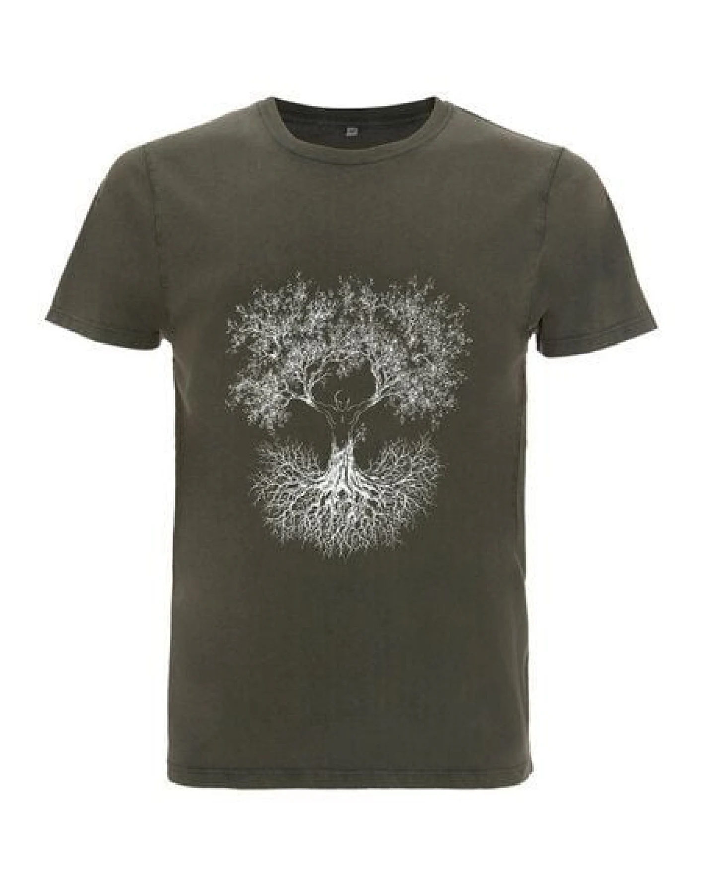Life-Tree Organic Fairwear Shirt Men Stone Washed Green Fusion – Ansicht 2