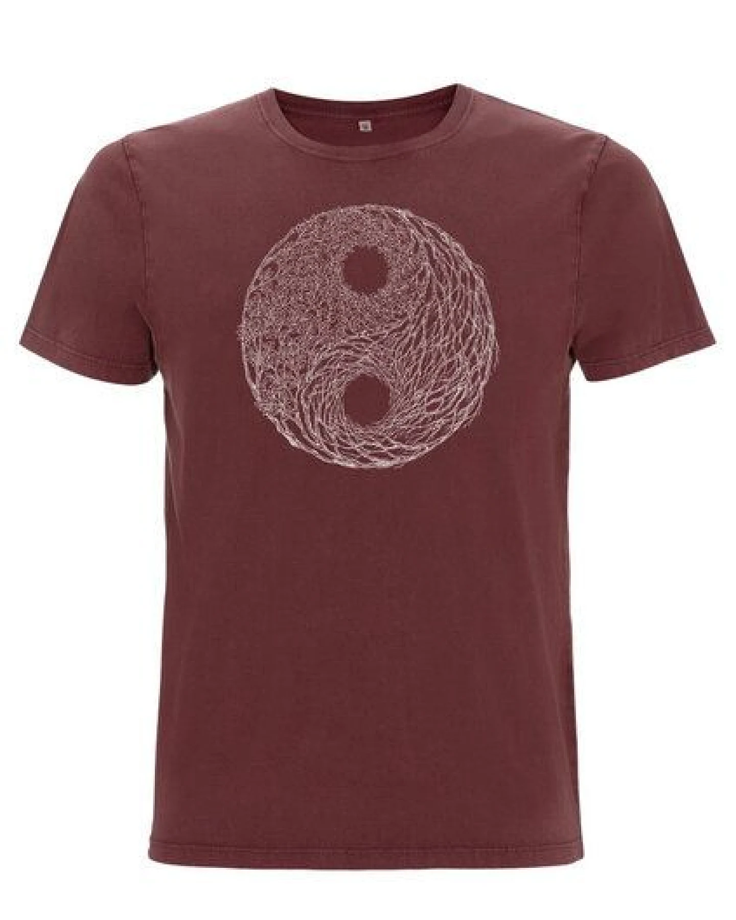 Life-Tree Organic Fairwear Shirt Men Fairwear Organic Stone Washed YinYang – Ansicht 3