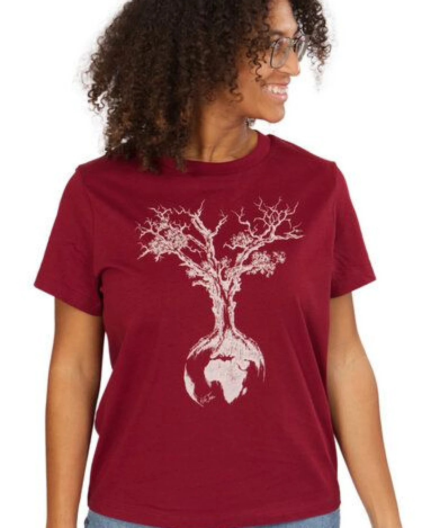 Life-Tree Organic Fairwear Shirt Women Weltenbaum – Ansicht 4