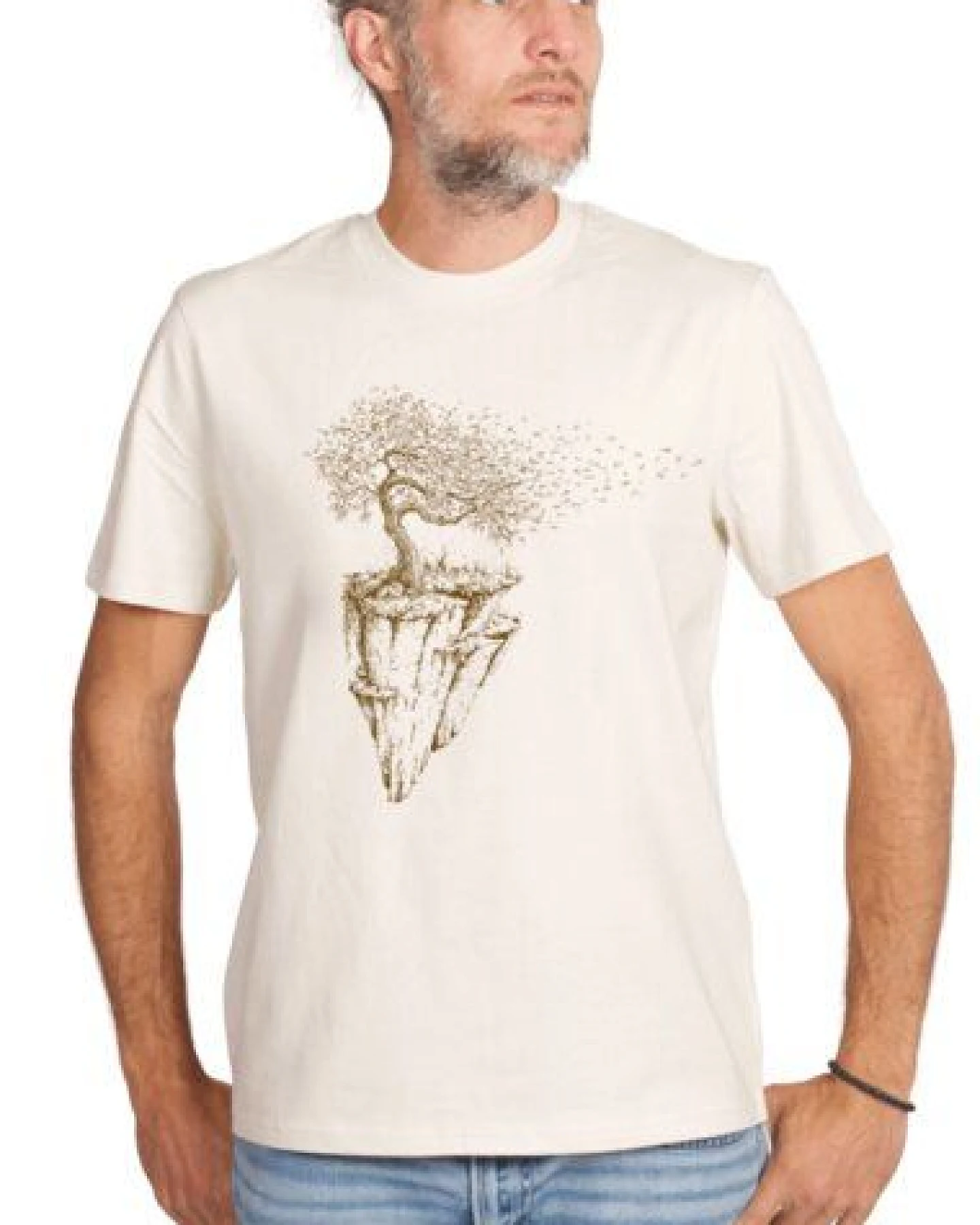 Life-Tree Organic Fairwear Shirt Men Fairwear Organic Desert Dust Maple Island/Sand Desert/ Bay/Natur – Ansicht 3