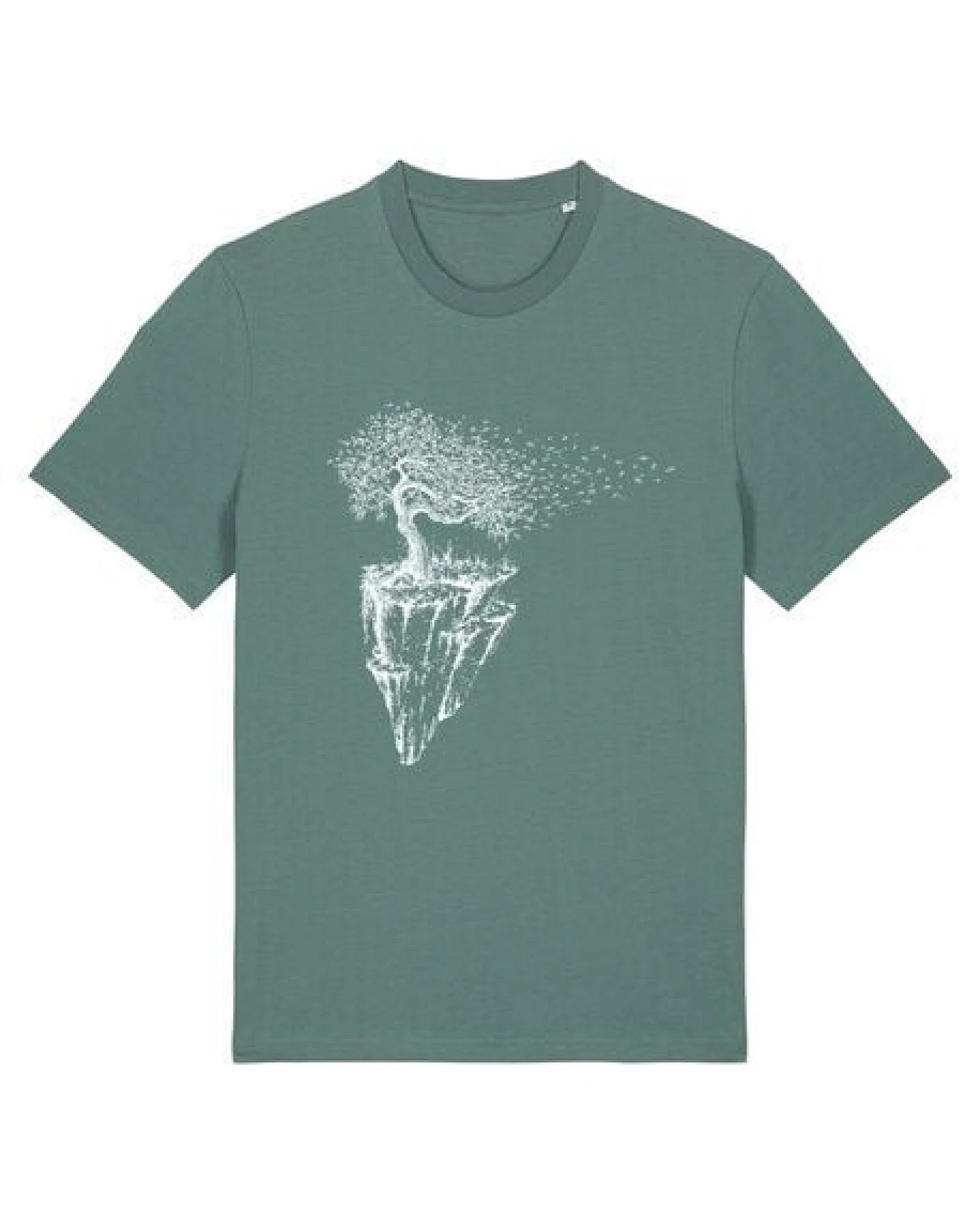 Life-Tree Shirt aus Biobaumwolle für Herren "Maple Island" in Natural Raw/Green Bay/Desert Dust – Ansicht 4