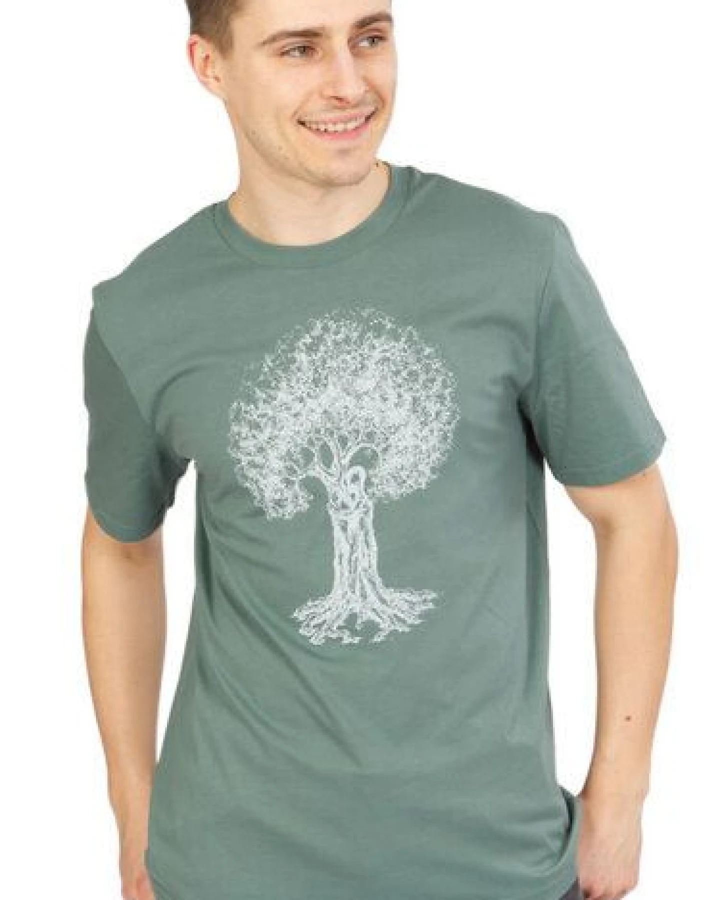 Life-Tree Shirt aus Biobaumwolle für Herren "Treehugger " in Green Bay – Ansicht 2