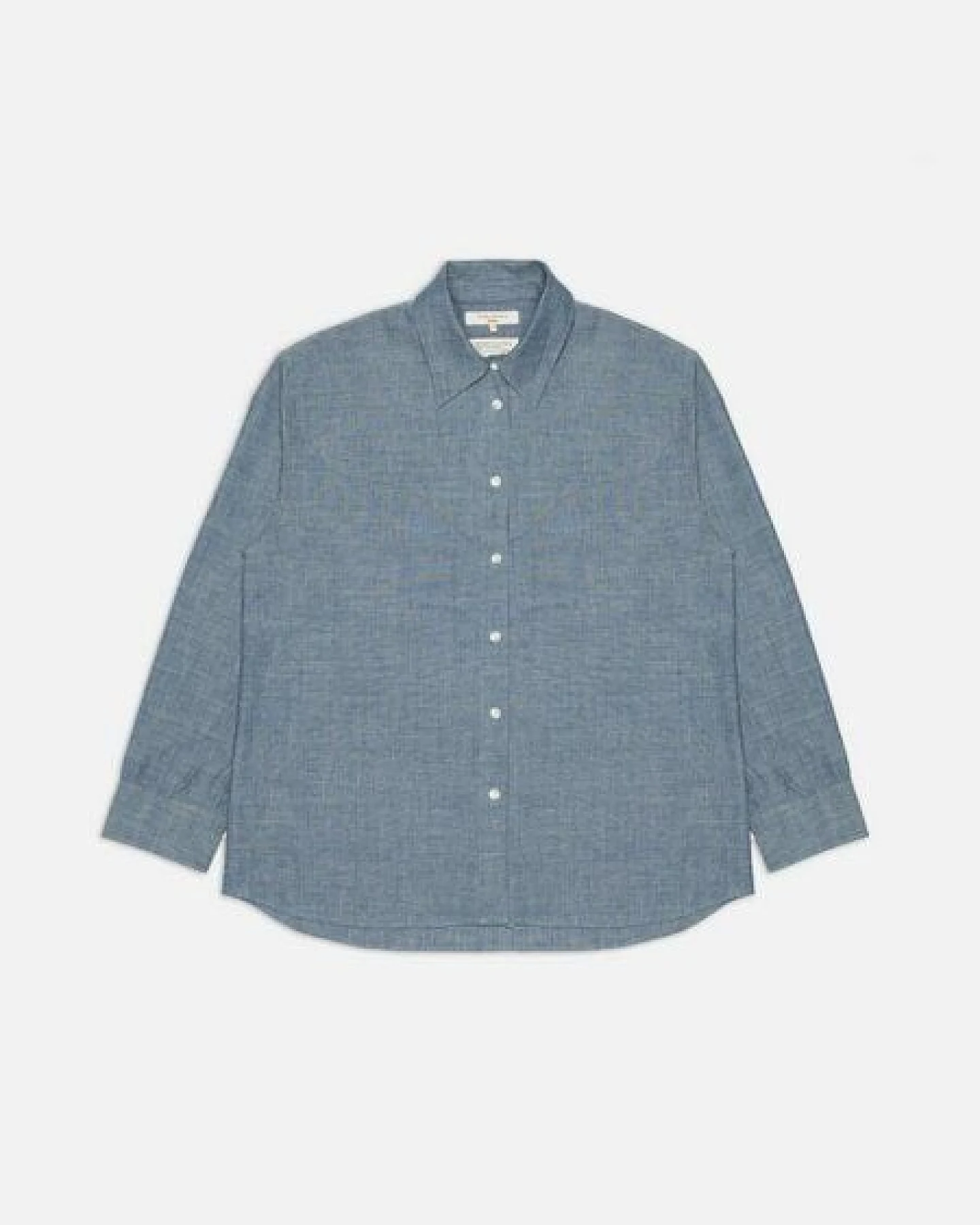 Nudie Jeans Daisy Chambray Western Shirt Blue, Bluse für Damen aus GOTS zertifizierter Bio-Baumwolle – Ansicht 2