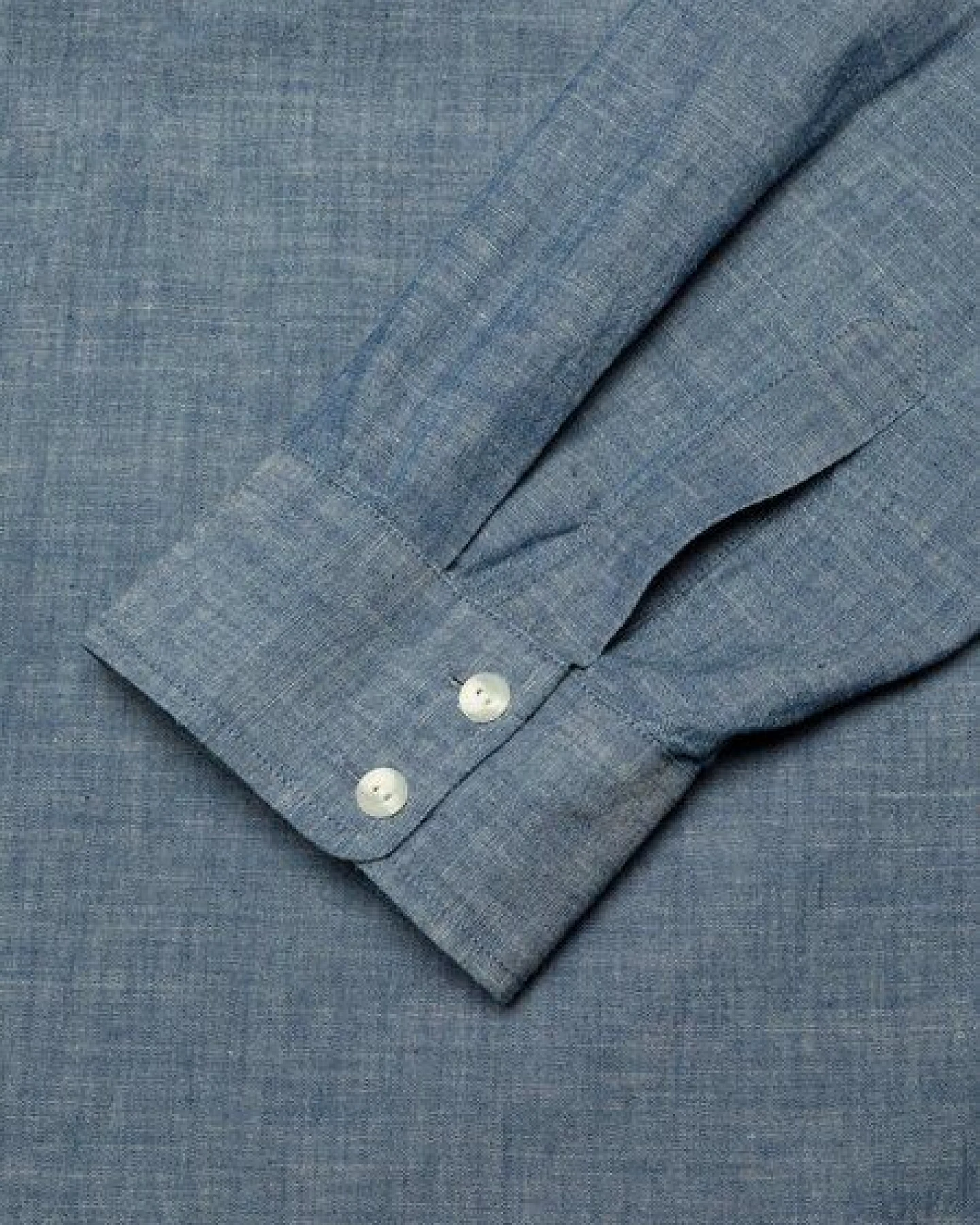 Nudie Jeans Daisy Chambray Western Shirt Blue, Bluse für Damen aus GOTS zertifizierter Bio-Baumwolle – Ansicht 4
