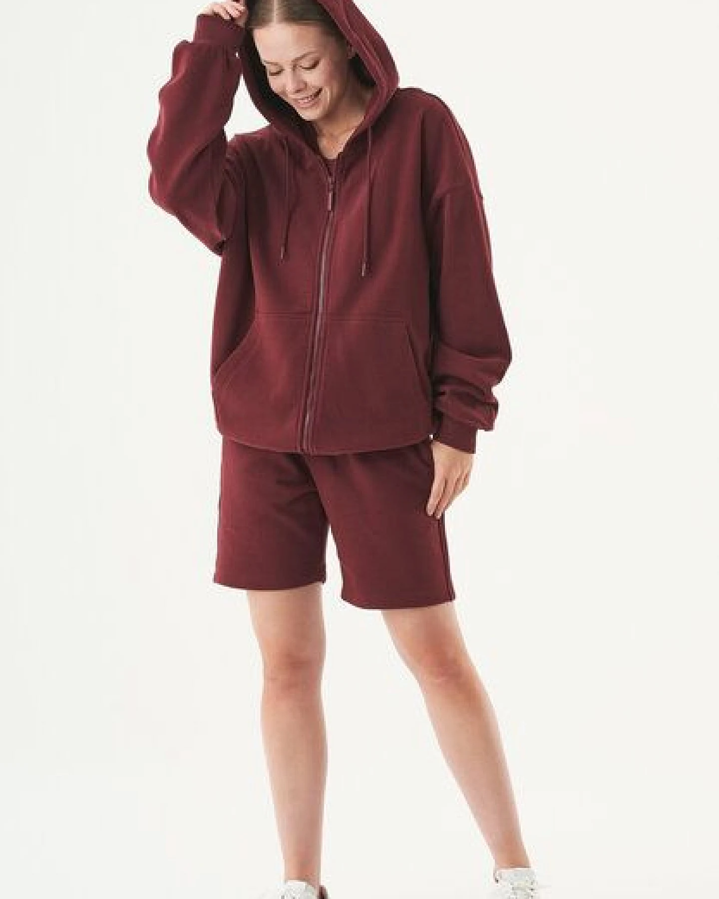 ORGANICATION Damen ESSENTIALS-SHEYMA- Shorts aus Bio-Baumwolle – Ansicht 2