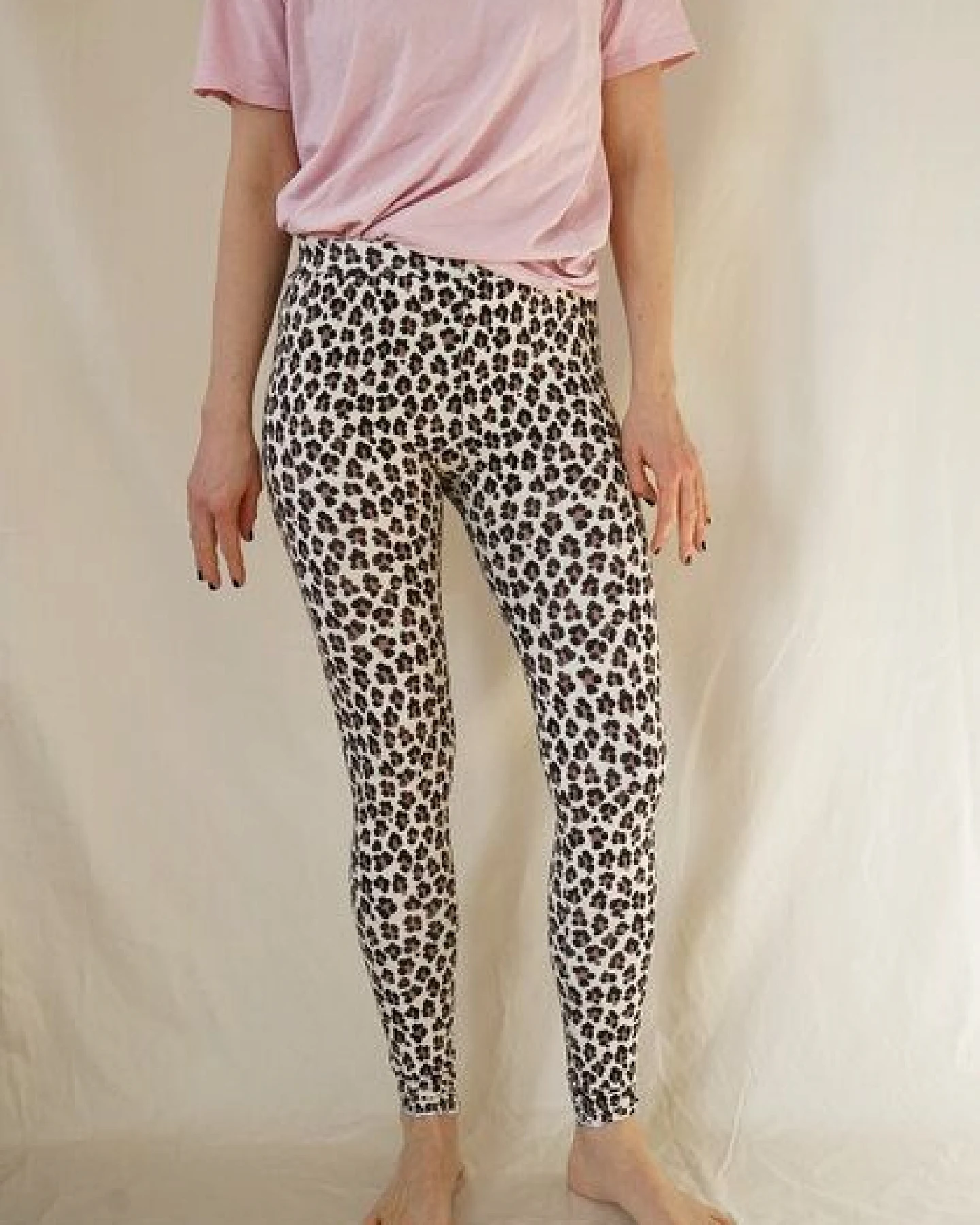 Lena Schokolade Leo Legging aus Bio-Jersey – Ansicht 2