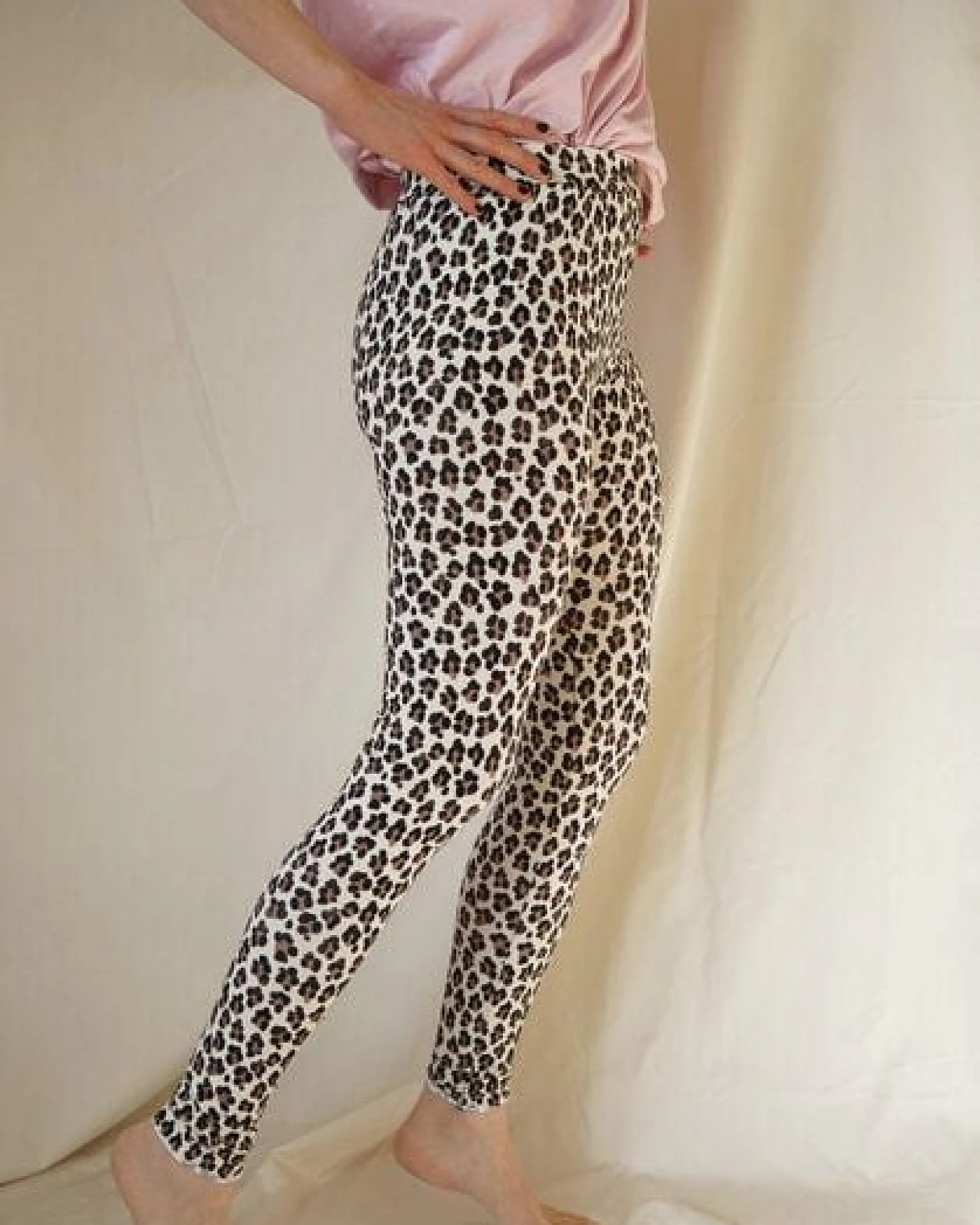 Lena Schokolade Leo Legging aus Bio-Jersey – Ansicht 3