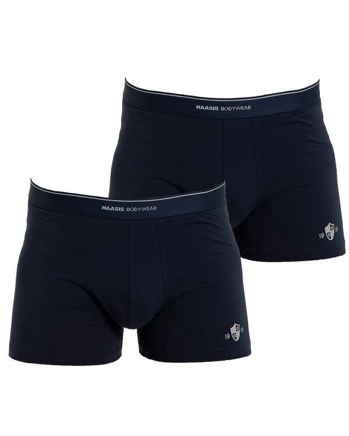 Haasis Bodywear Herren Pants 2er Pack ohne Eingriff, Single Jersey,Webgummibund