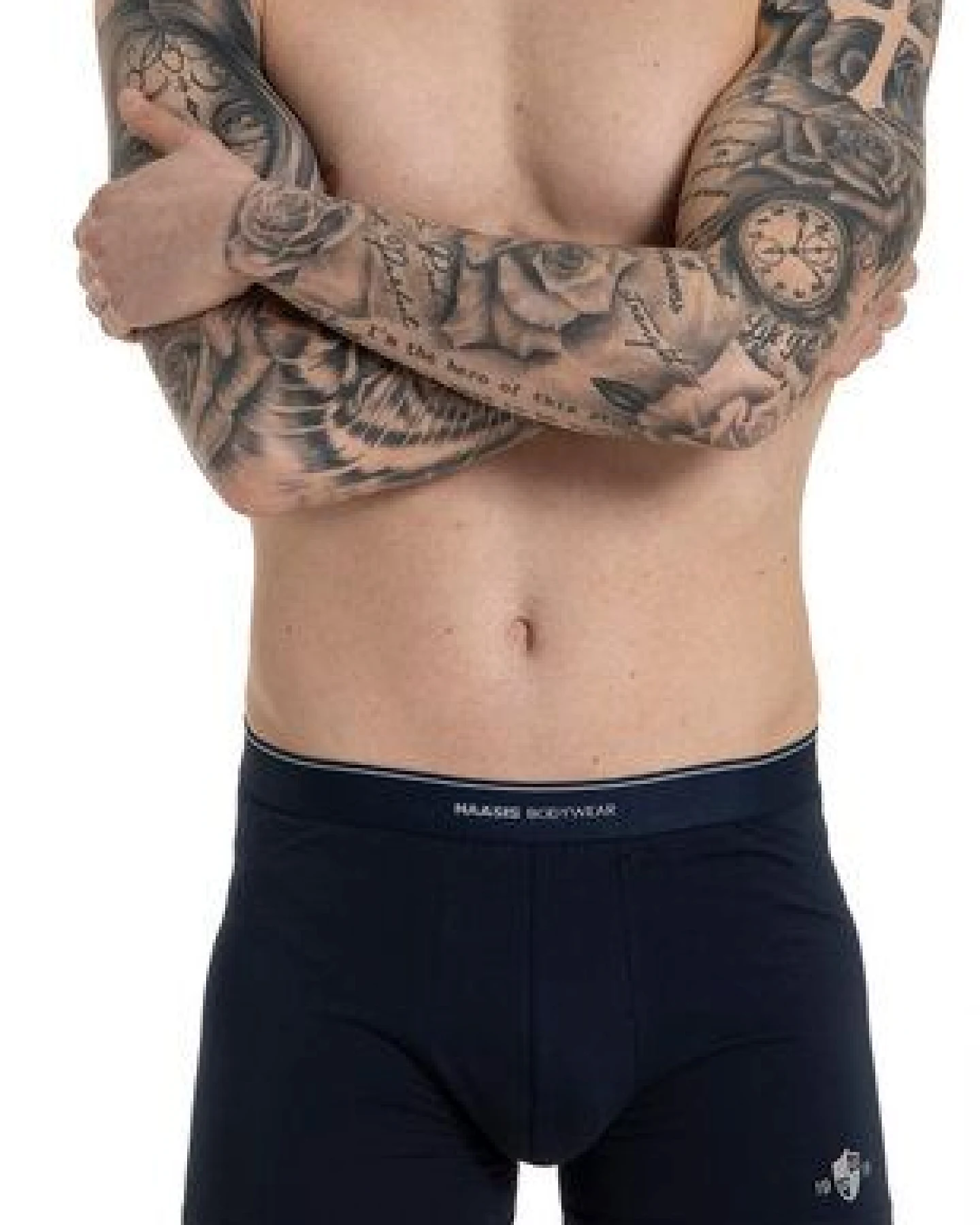 Haasis Bodywear Herren Pants 2er Pack ohne Eingriff, Single Jersey,Webgummibund – Ansicht 4