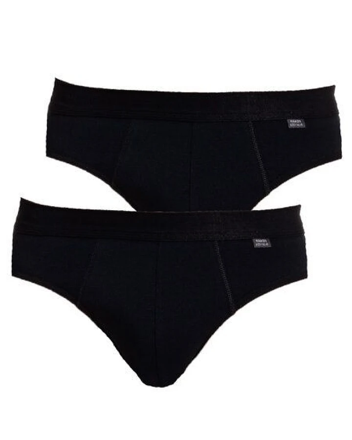 Haasis Bodywear Herren Slip, ohne Eingriff, Weichgummibund, 2er Pack, GOTS zertifiziert