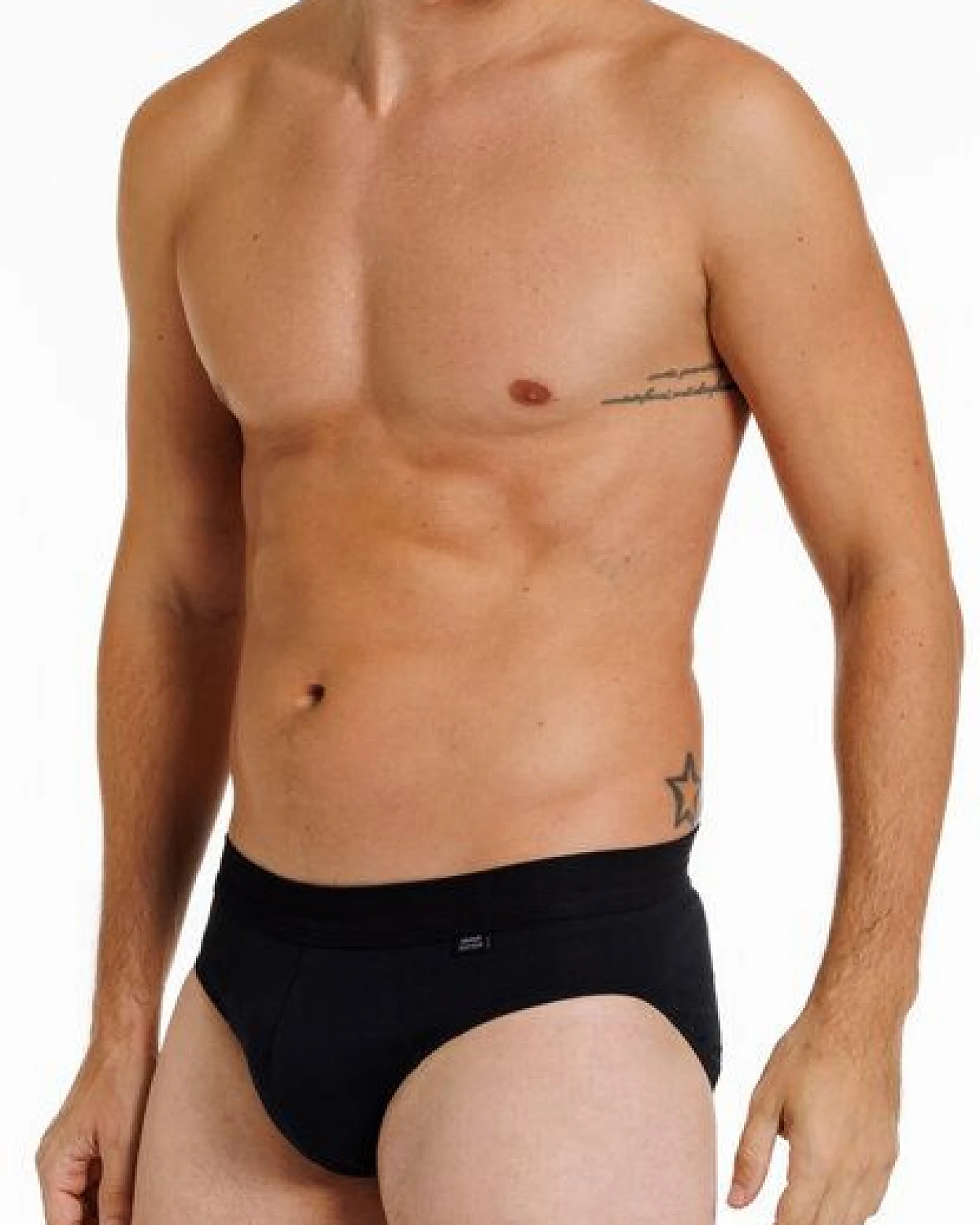 Haasis Bodywear Herren Slip, ohne Eingriff, Weichgummibund, 2er Pack, GOTS zertifiziert – Ansicht 3
