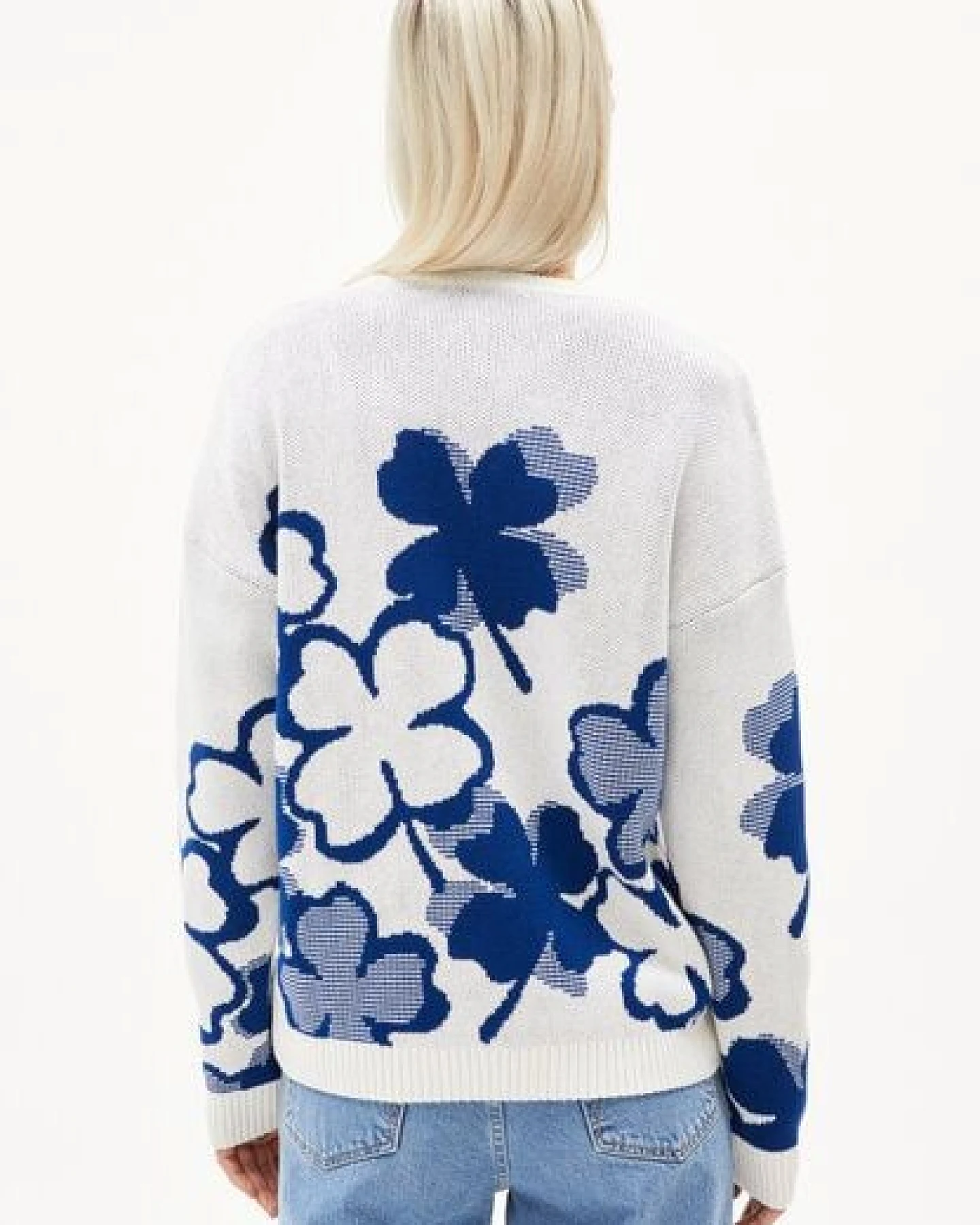 ARMEDANGELS OLESSYAA CLOVER Damen Pullover aus Bio-Baumwolle – Ansicht 2