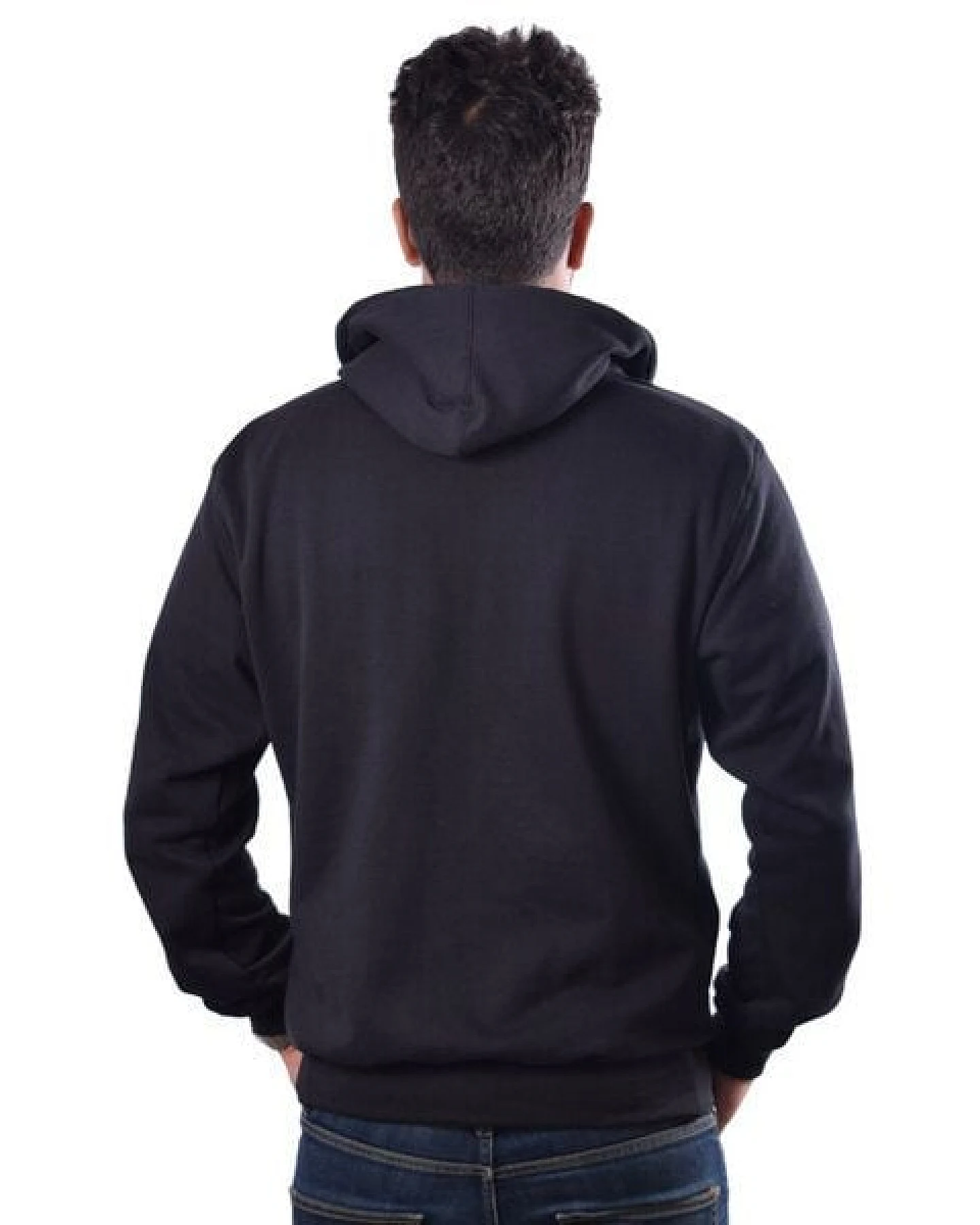 Africulture Hoodie "African Blood Moon" aus kuscheliger Baumwolle aus Mauritius und Westafrikanischen Kitenge Stoff Verzierungen – Ansicht 4
