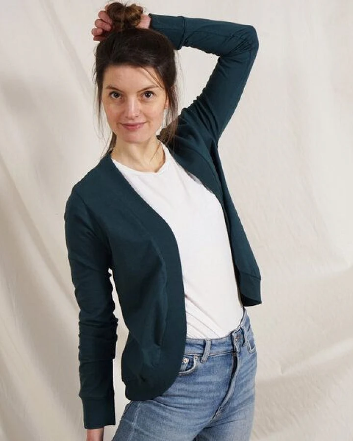 Lena Schokolade Jäckchen versch. Farben aus Bio-Baumwolle
