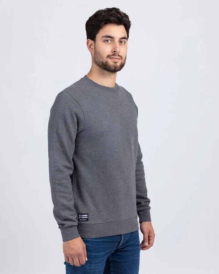 Lexi&Bö Herren Sweater mid grey melange