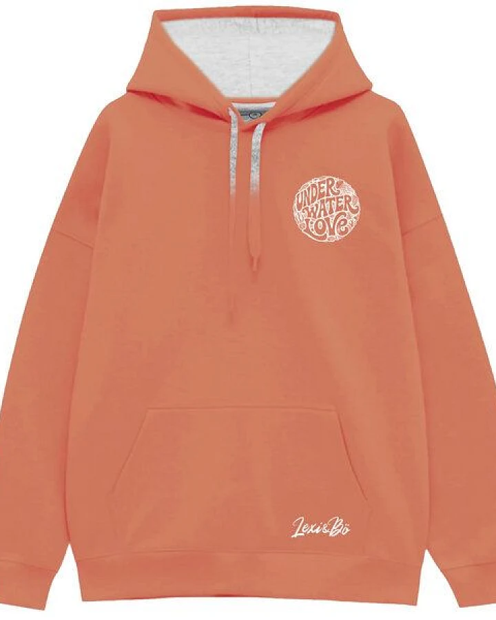 Lexi&Bö Under Water Love Oversized Hoodie Damen