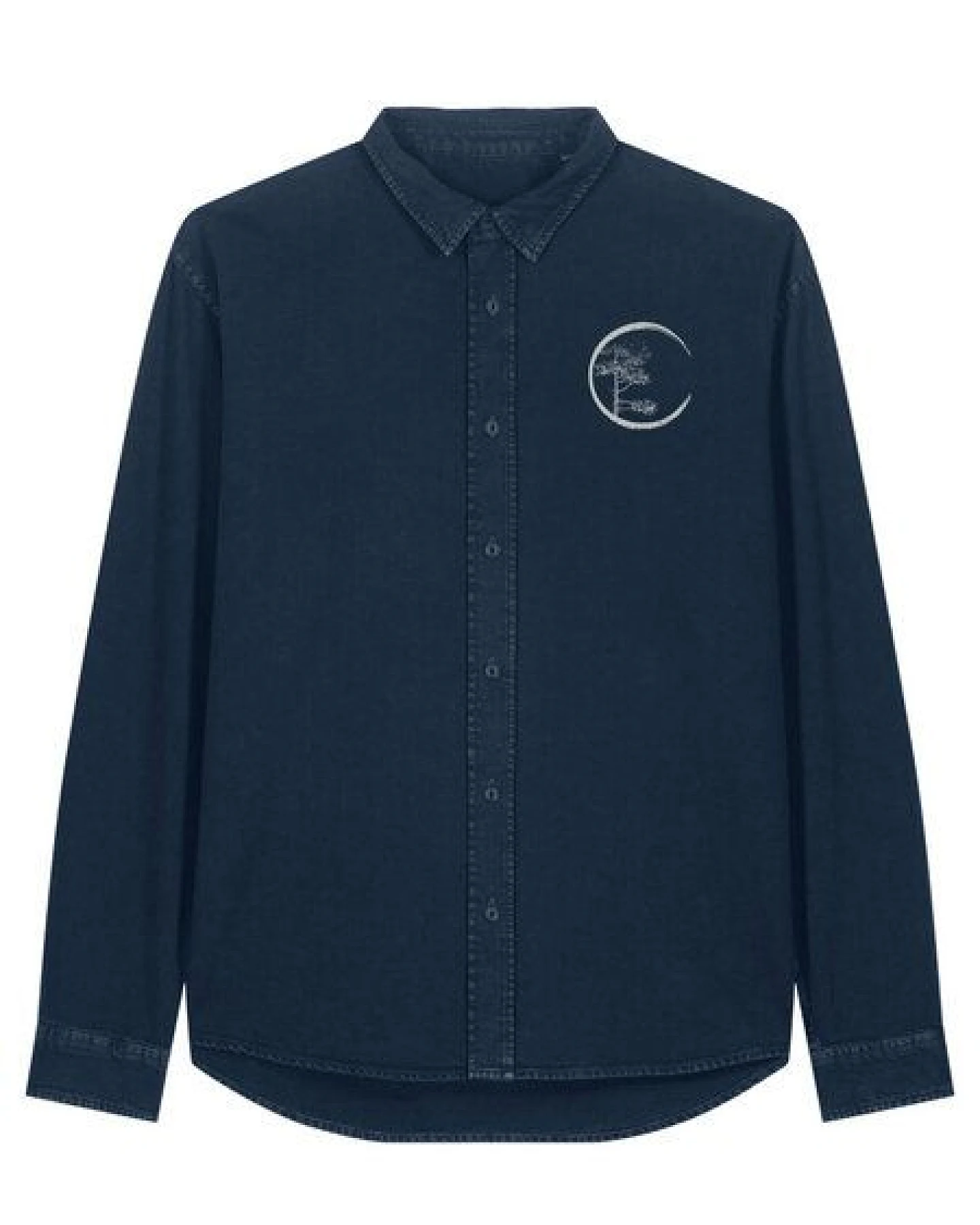 Life-Tree Organic Fairwear Fairwear Men Organic Hemd Workershirt Circle-Logo – Ansicht 4