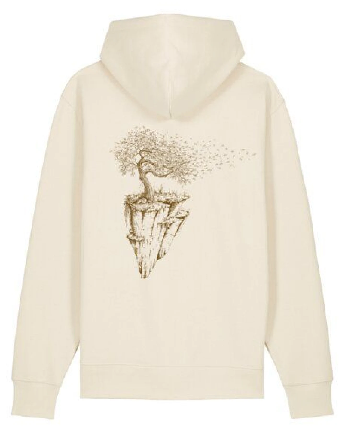 Life-Tree Fairwear Organic Hoodie Unisex Natural Raw Maple Island – Ansicht 4