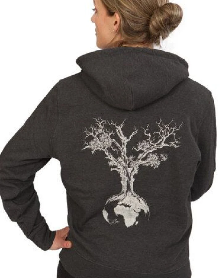 Life-Tree Organic Fairwear Hoodie Unisex Weltenbaum