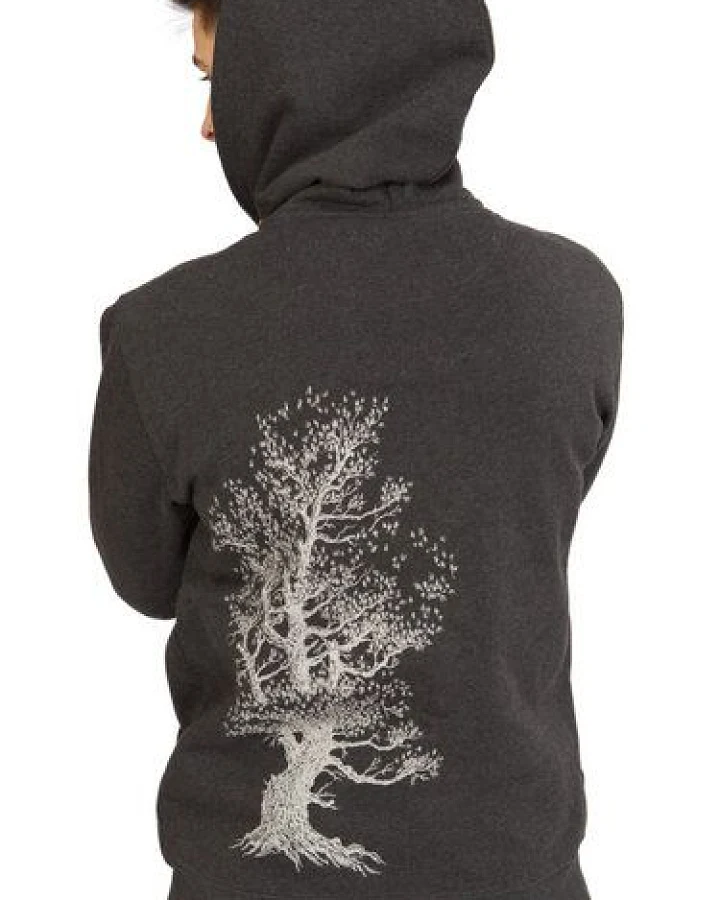 Life-Tree Organic Fairwear Zipper Unisex Organic Fairwear Pine Tree