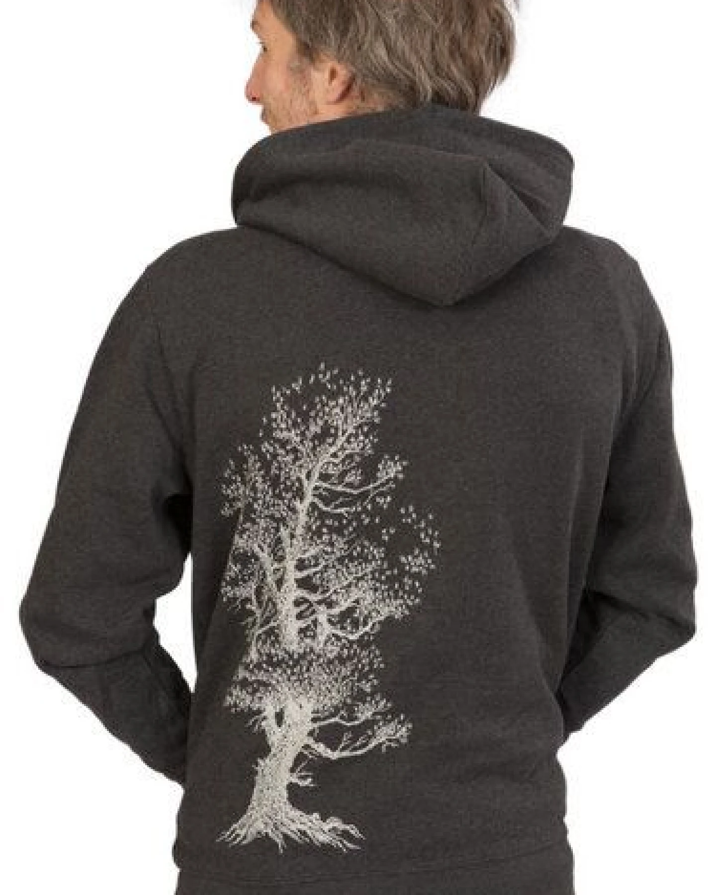 Life-Tree Organic Fairwear Zipper Unisex Organic Fairwear Pine Tree – Ansicht 3