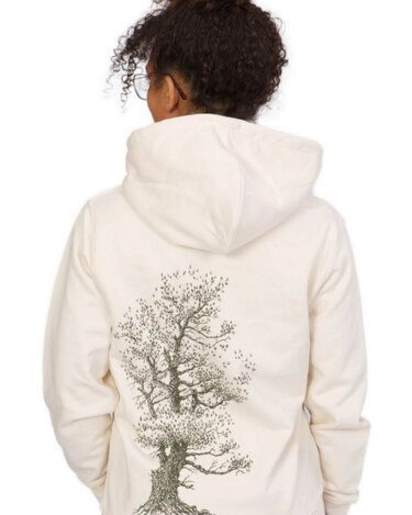 Life-Tree Organic Fairwear Zipper Unisex Natural Raw Pine Tree – Ansicht 4