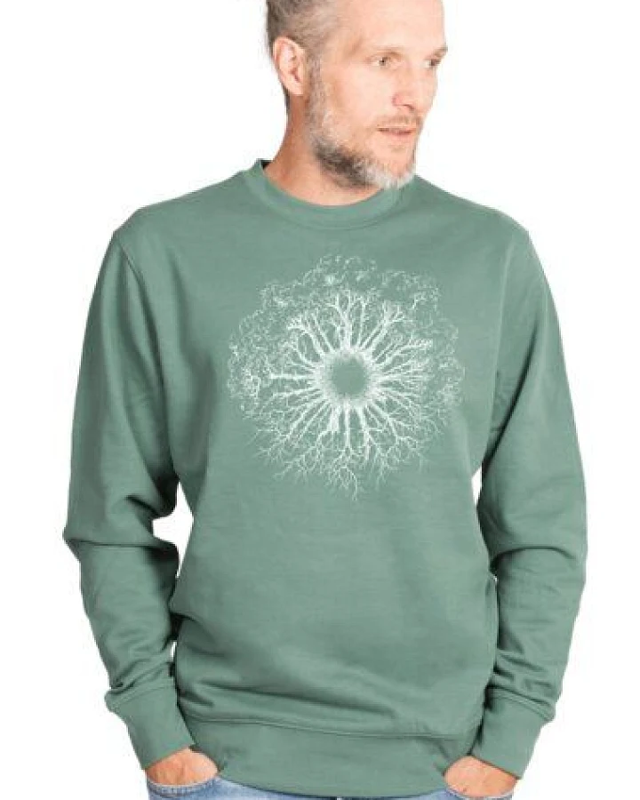 Life-Tree Organic Fairwear Sweater Unisex Fairwear Organic Bay WoodenIris