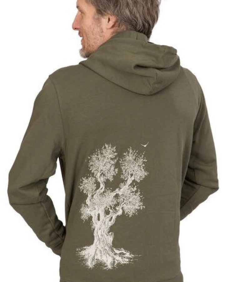 Life-Tree Organic Fairwear Zipper Unisex Olive Tree