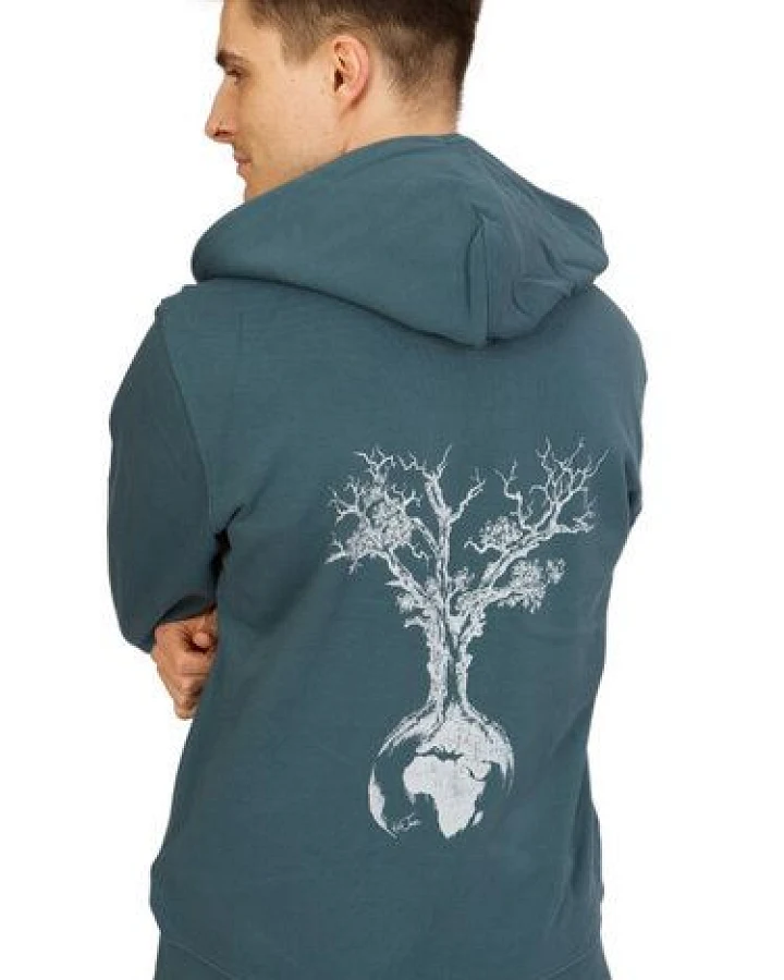 Life-Tree Organic Fairwear Zipper Unisex Weltenbaum