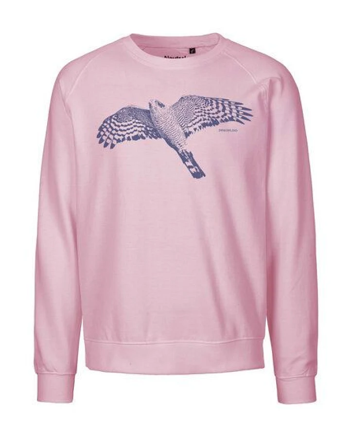 Peaces.bio - handbedruckte Biomode Bio Herren-Sweatshirt Sperber