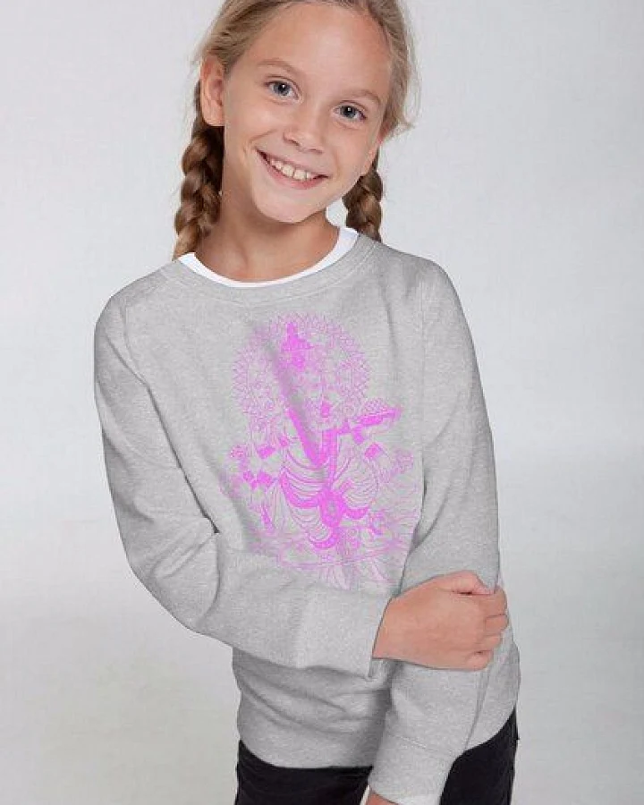 Peaces.bio - handbedruckte Biomode Bio-Kindersweatshirt "Ganesha"