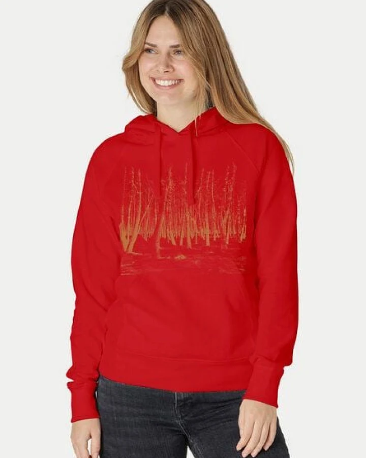 Peaces.bio - handbedruckte Biomode Damen Hoodie Woodland