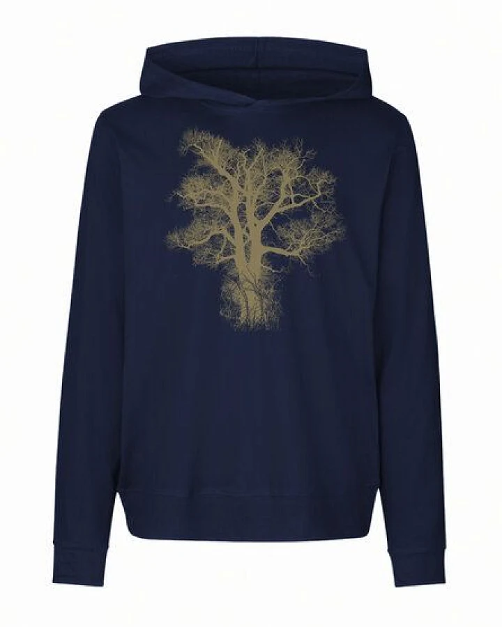 Peaces.bio - handbedruckte Biomode Damen Jersey-Hoodie Chestnut
