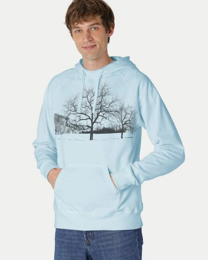 Peaces.bio - handbedruckte Biomode Herren Kapuzenpulli Landscape