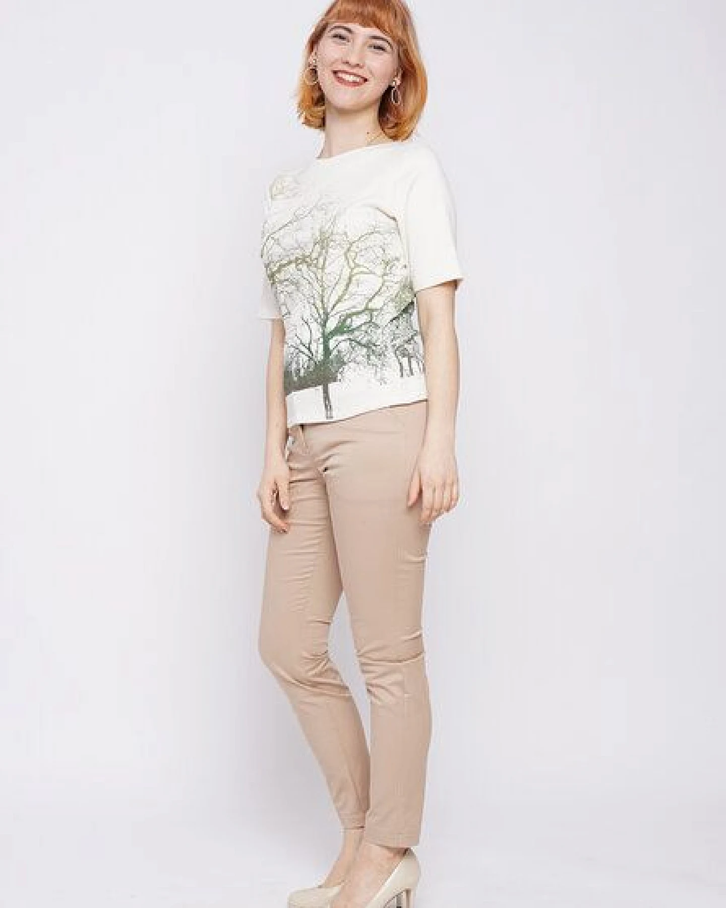 Peaces.bio - handbedruckte Biomode Peaces-Shirt Zauberlandschaft – Ansicht 3