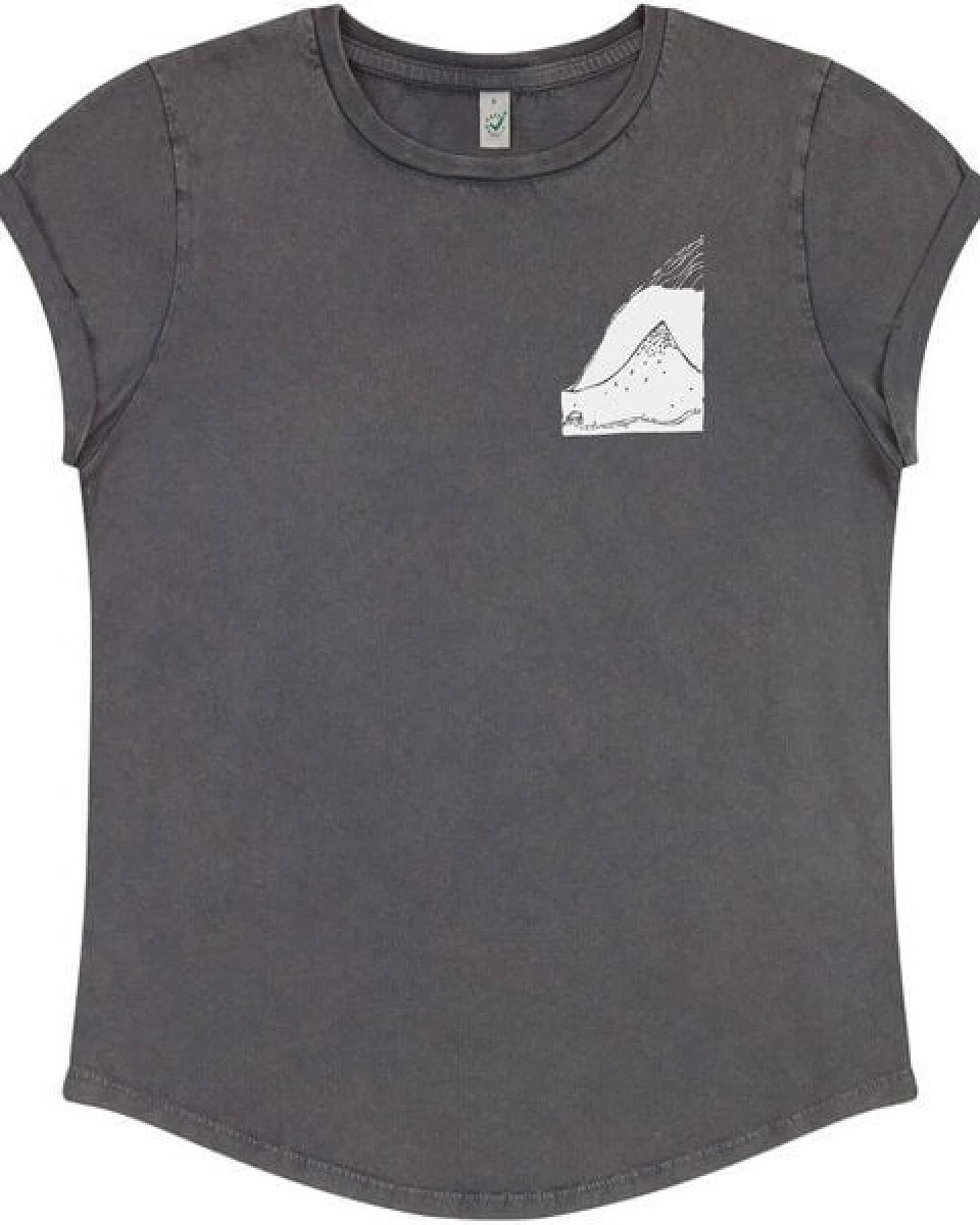 ilovemixtapes Berge Wanderlust Frauen T-Shirt aus Biobaumwolle – Ansicht 2