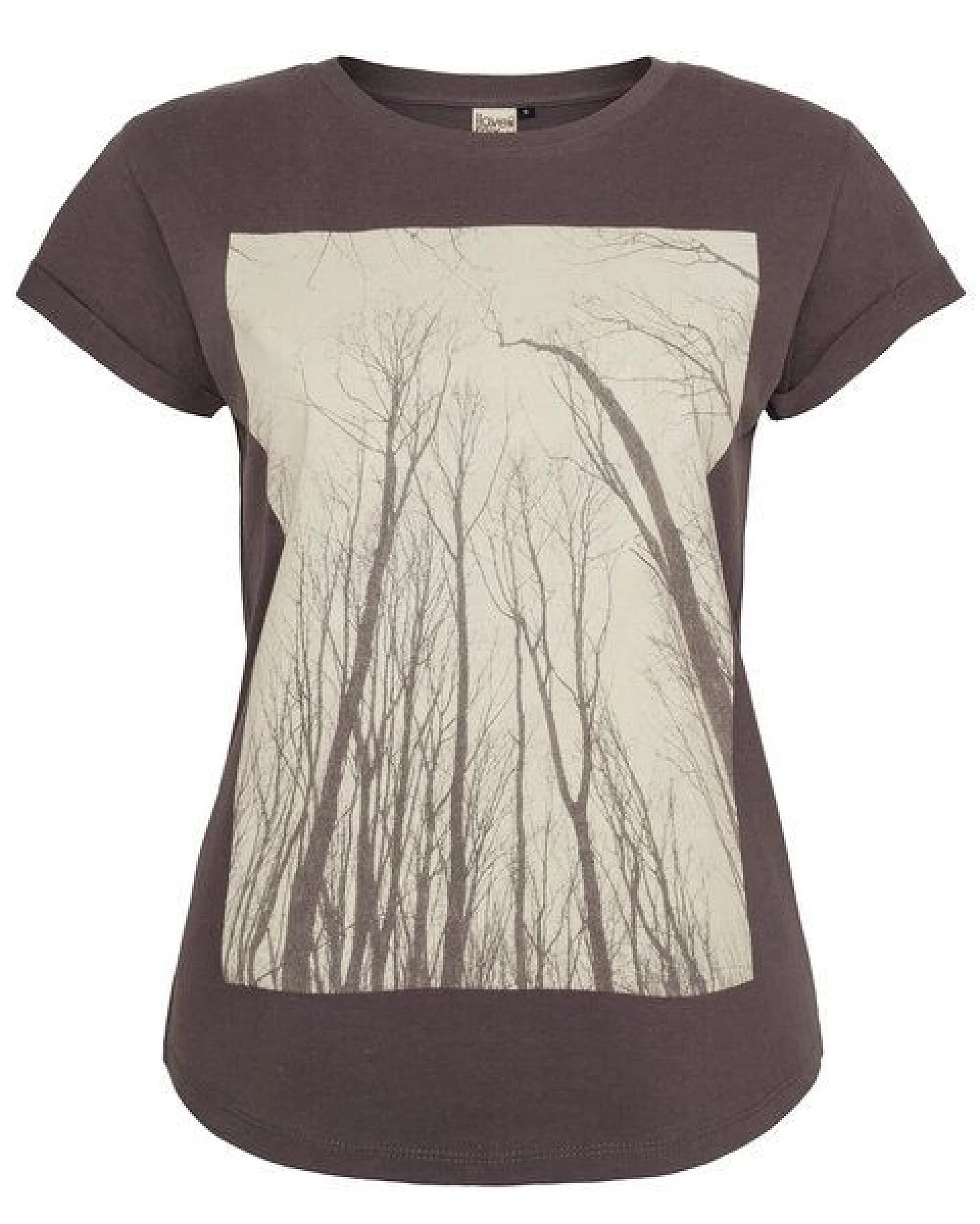 ilovemixtapes Frauen T-Shirt Wald Forest Hergestellt in Kenia - dunkelgrau / ILK02 – Ansicht 2