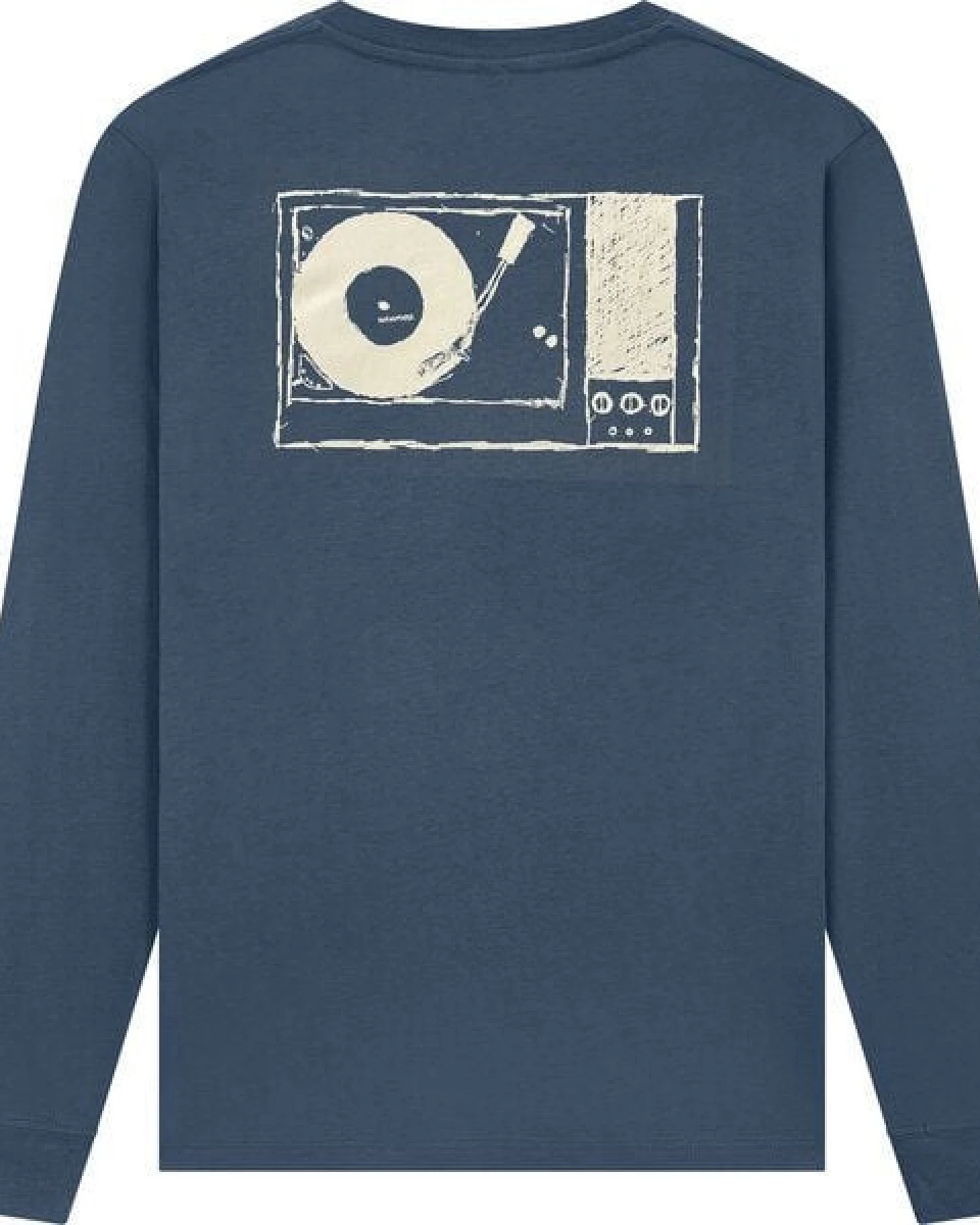 ilovemixtapes Plattenspieler Longsleeve Siebdruck, beidseitig bedruckt – Ansicht 4