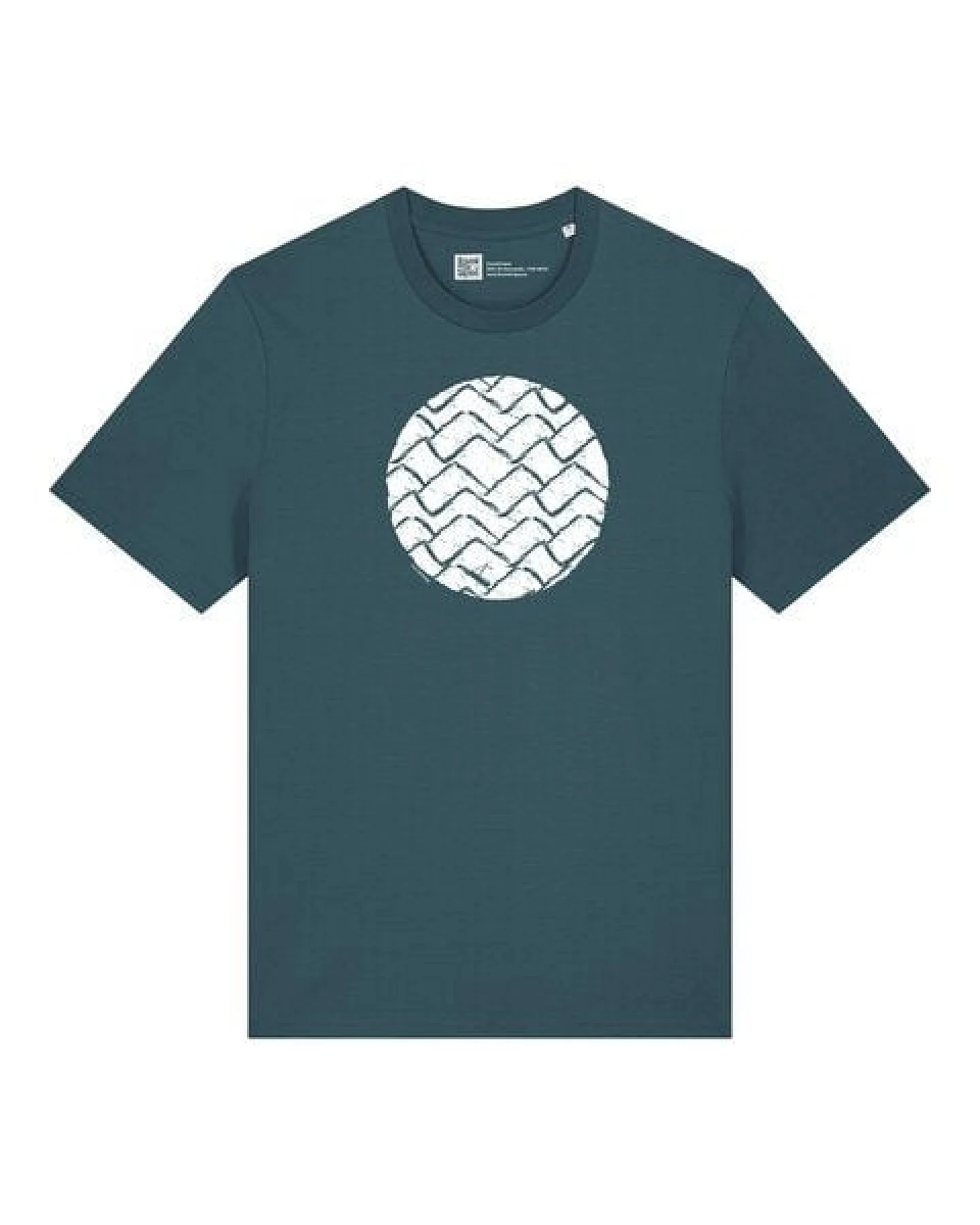 ilovemixtapes Wellenkreis T-Shirt Unisex – Stargazer – Bio Baumwolle – Relaxed Fit – Handdruck in Weiß – Fair & Vegan – Ansicht 3