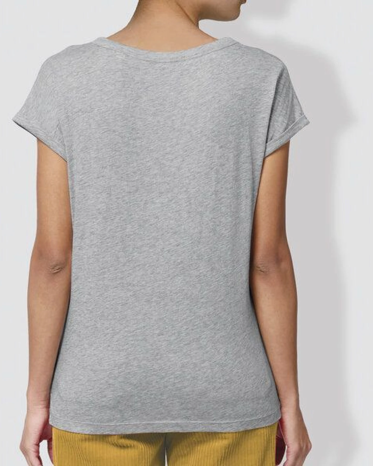 little kiwi Damen T-Shirt "Strichgestöber", Heather Grey – Ansicht 2