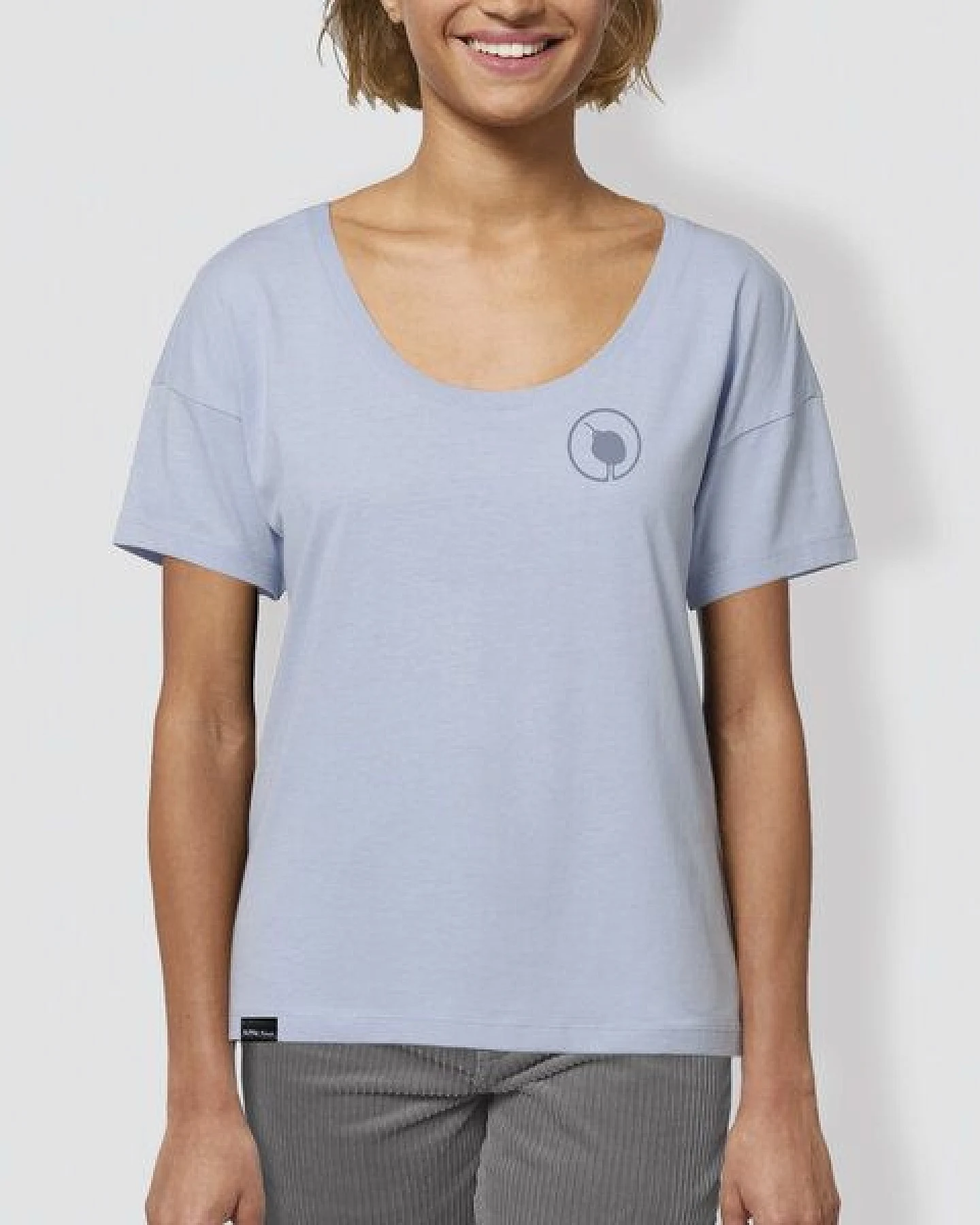 little kiwi Damen T-Shirt, "Kiwi", Blue soul, locker geschnitten – Ansicht 2