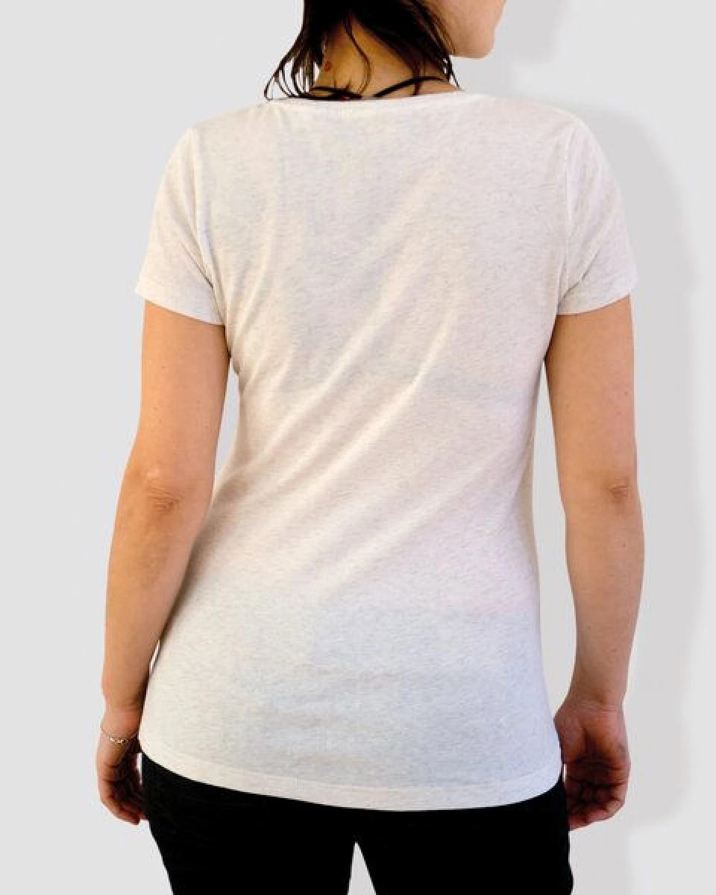 little kiwi Damen T-Shirt, "No Way", Cream Heather Grey – Ansicht 4