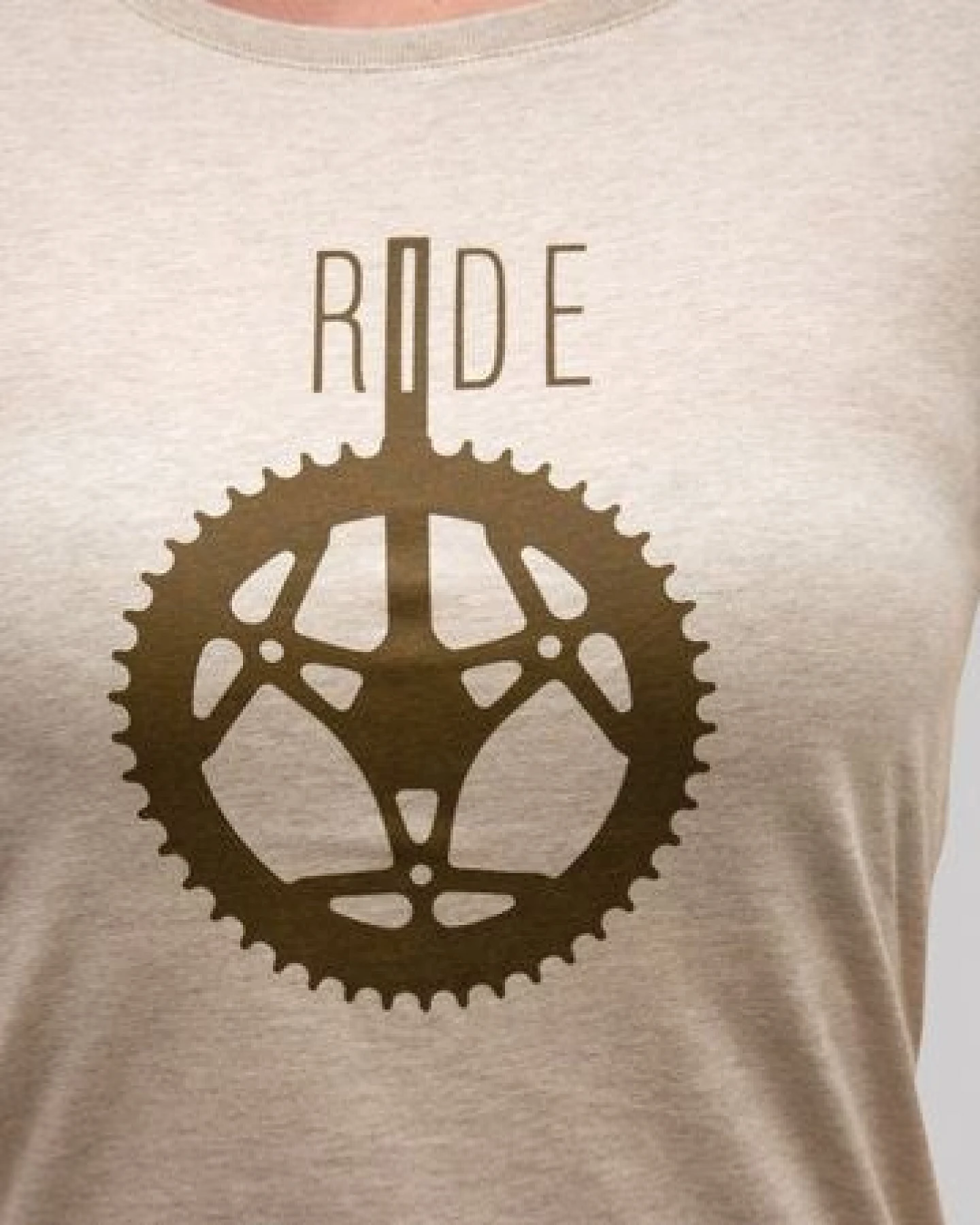 little kiwi Damen T-Shirt, "Ride", Mid Heather Beige – Ansicht 3
