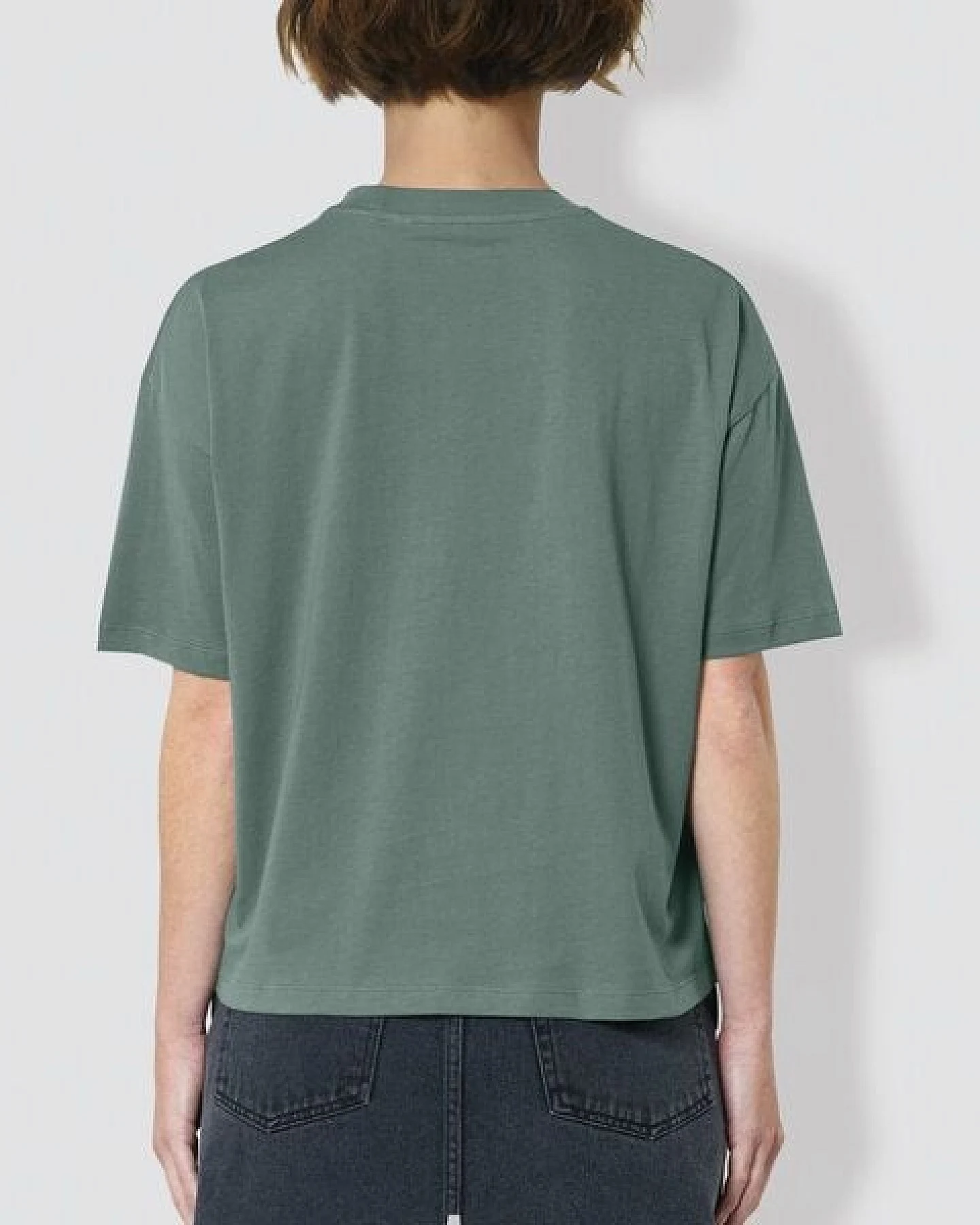 little kiwi Damen T-Shirt, „Kiwi mit Kopfhörer“, locker geschnitten – Ansicht 3